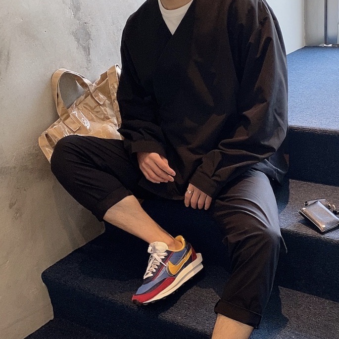 Nike x Sacai LDWaffle Blue Multi 착용 스타일