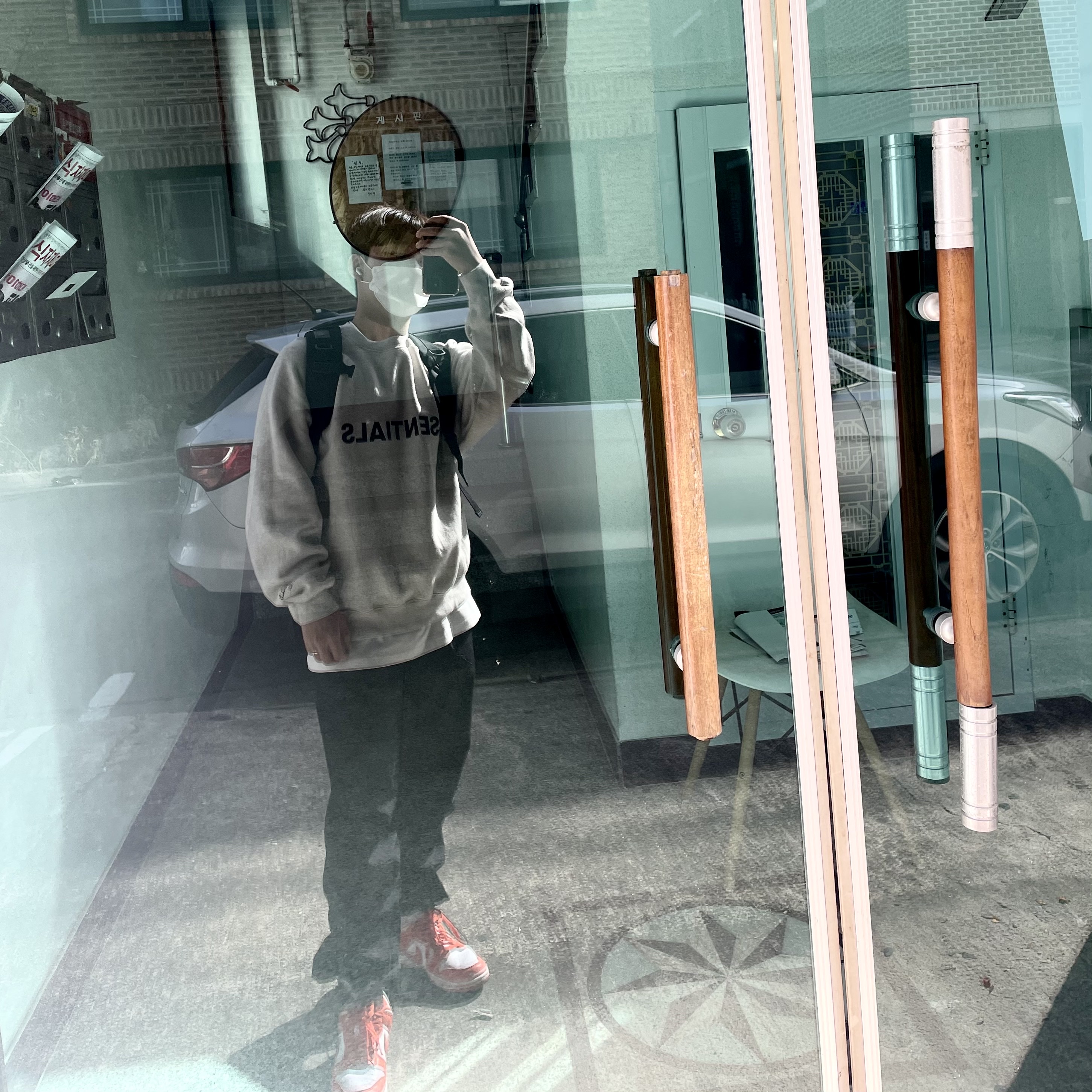 Nike Dunk Low SP Syracuse 2020, Essentials 3D Silicon Applique Crewneck Oatmeal/Oatmeal Heather/Light Heather Oatmeal 2020 착용 스타일