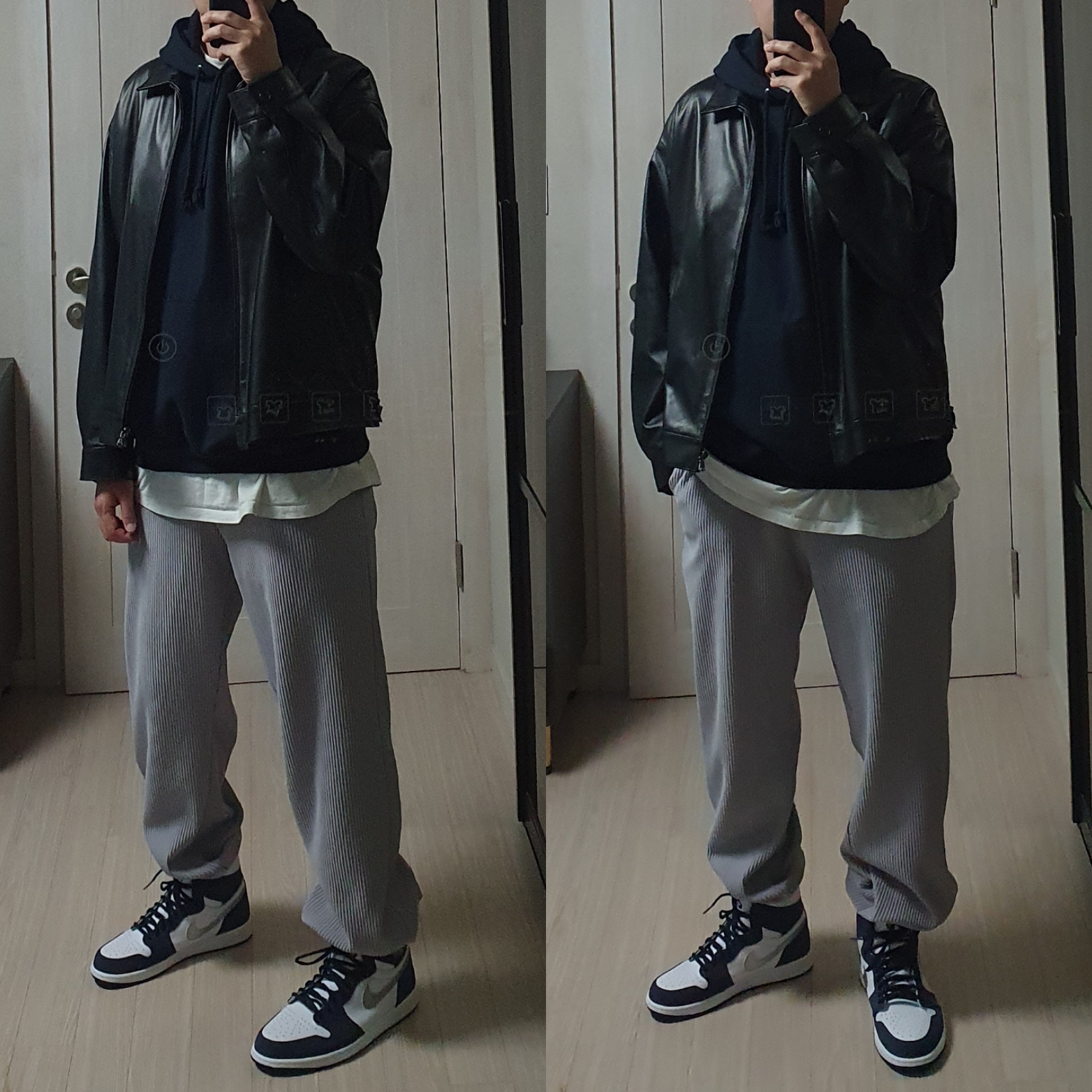 Jordan 1 Retro High OG CO.JP Midnight Navy, (GS) Jordan 1 Retro High OG CO.JP Midnight Navy 착용 스타일 - 2