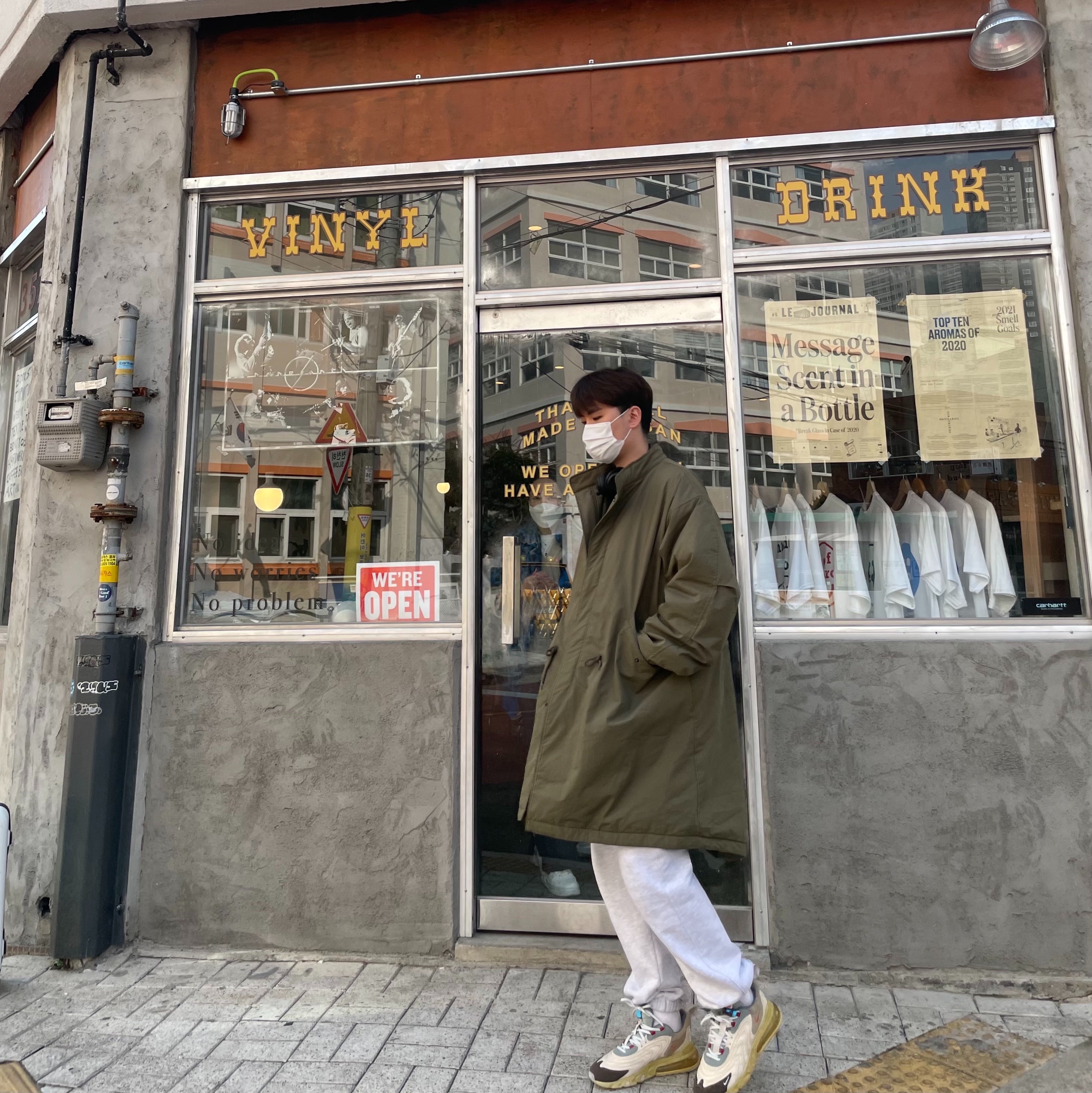 Nike x Travis Scott Air Max 270 React Cactus Trails 착용 스타일