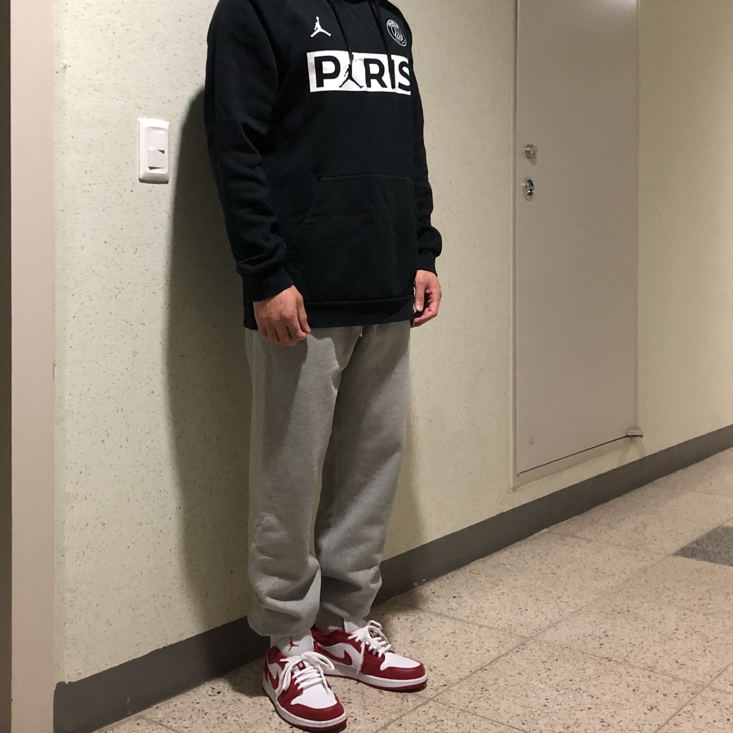 Jordan 1 Low Gym Red White 착용 스타일