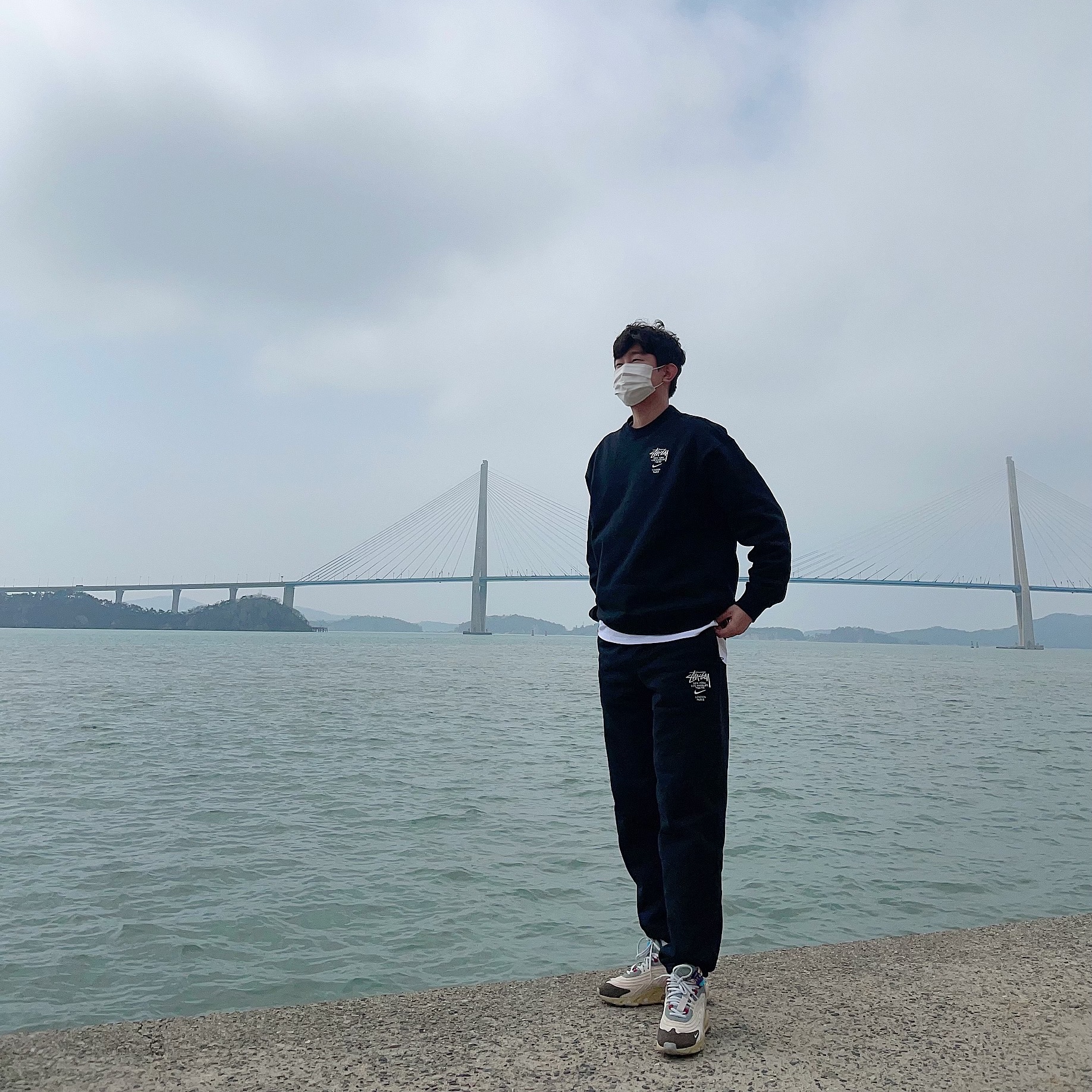 Nike x Travis Scott Air Max 270 React Cactus Trails, Nike x Stussy NRG ZR Fleece Crewneck Black - US/EU 착용 스타일