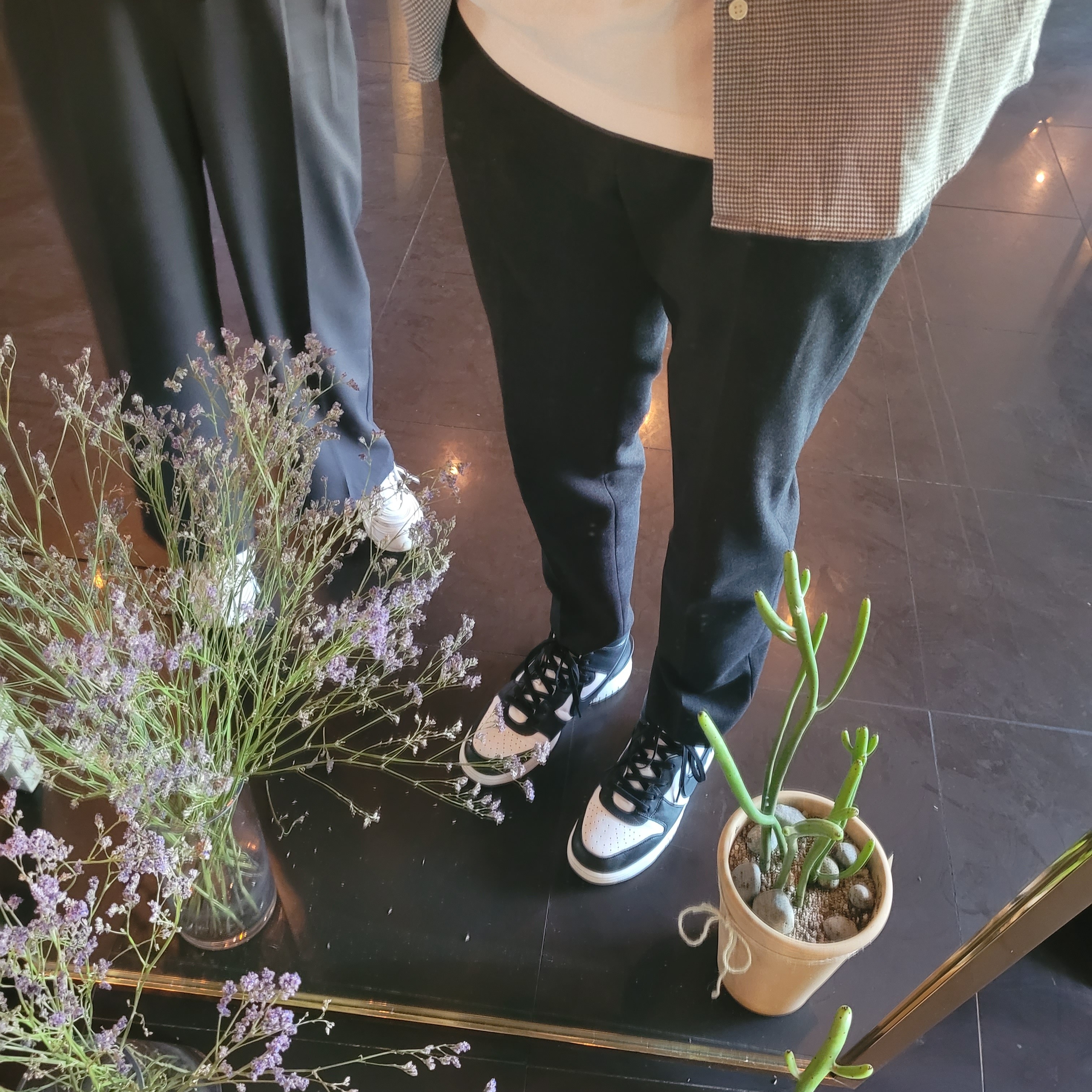 Nike x Ambush Dunk High Black 착용 스타일