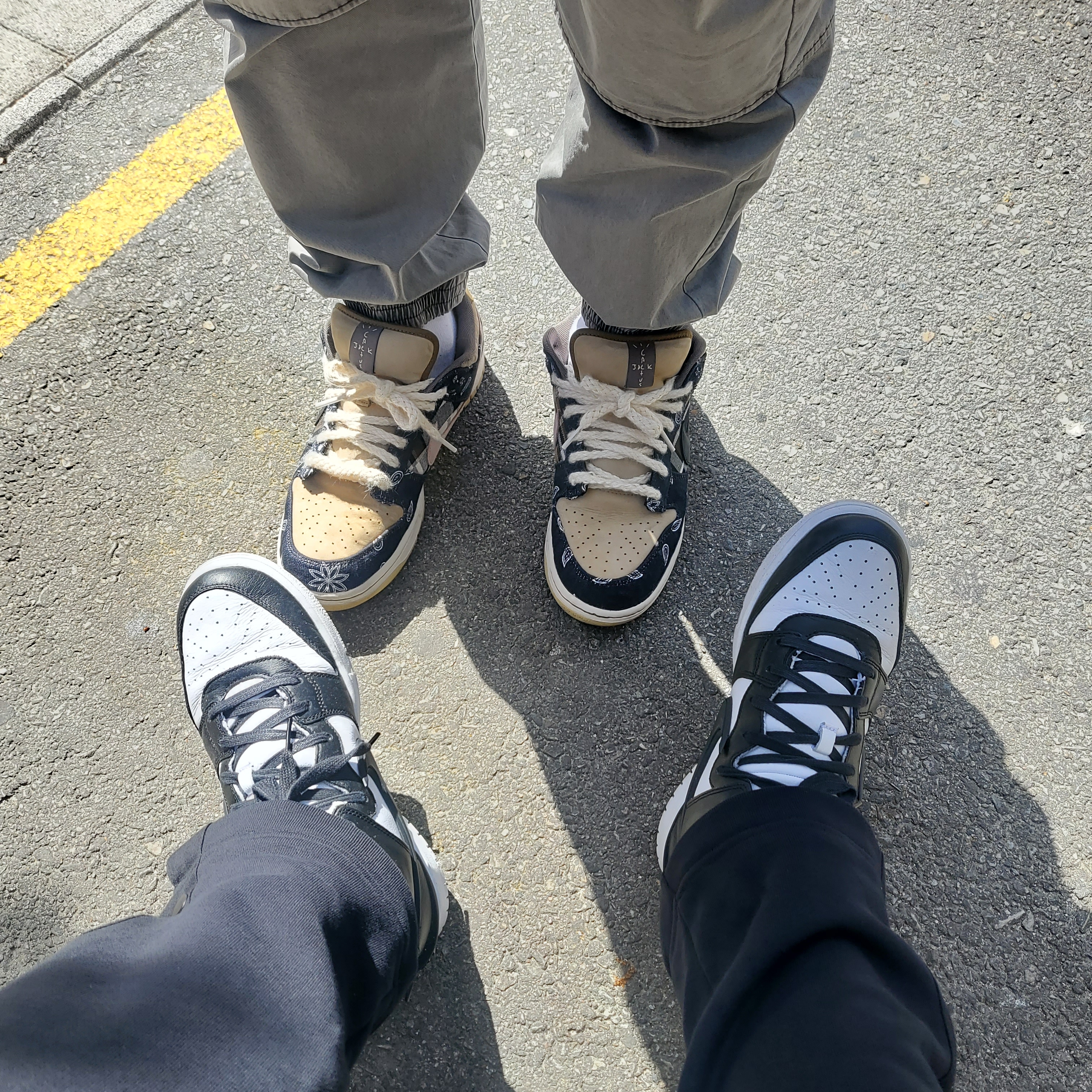 Nike x Travis Scott SB Dunk Low, Nike x Ambush Dunk High Black 착용 스타일 - 1