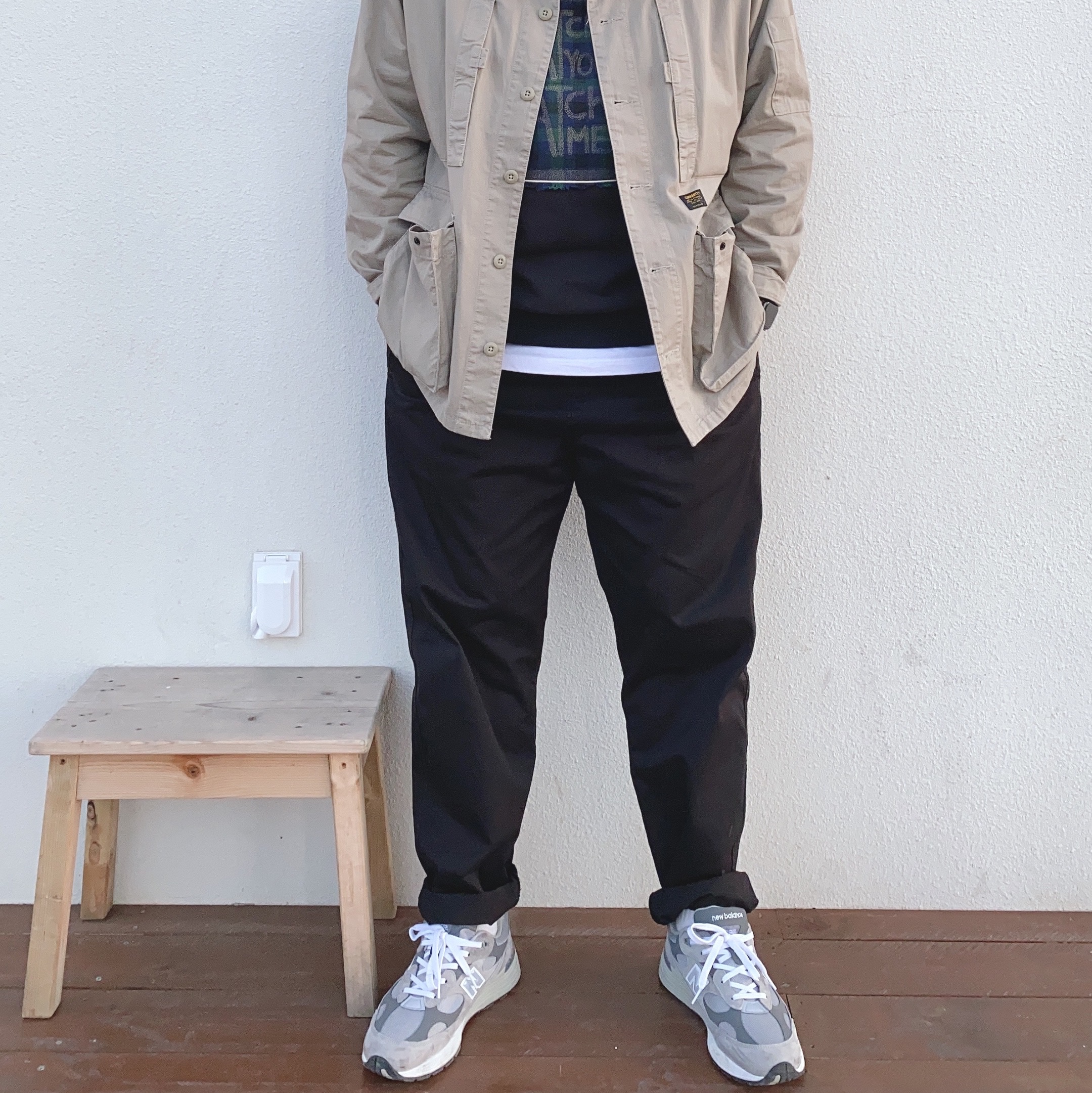 New Balance 992 Made in USA Grey - D Standard 착용 스타일