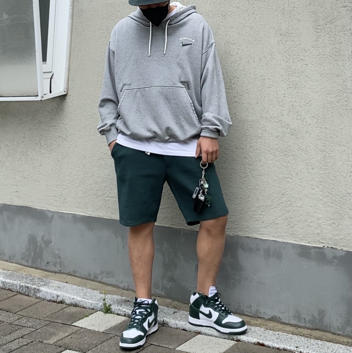 Nike Dunk High SP Spartan Green 착용 스타일