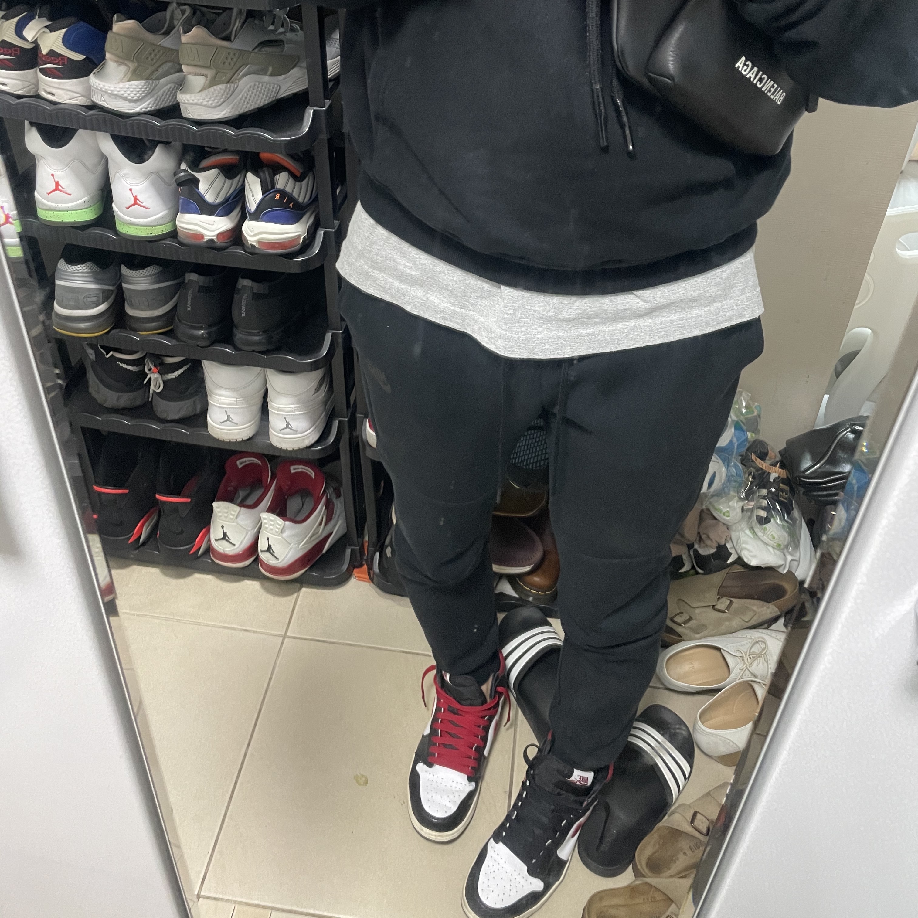 Jordan 1 Retro High OG Gym Red, Jordan 6 Retro Infrared 2019 착용 스타일