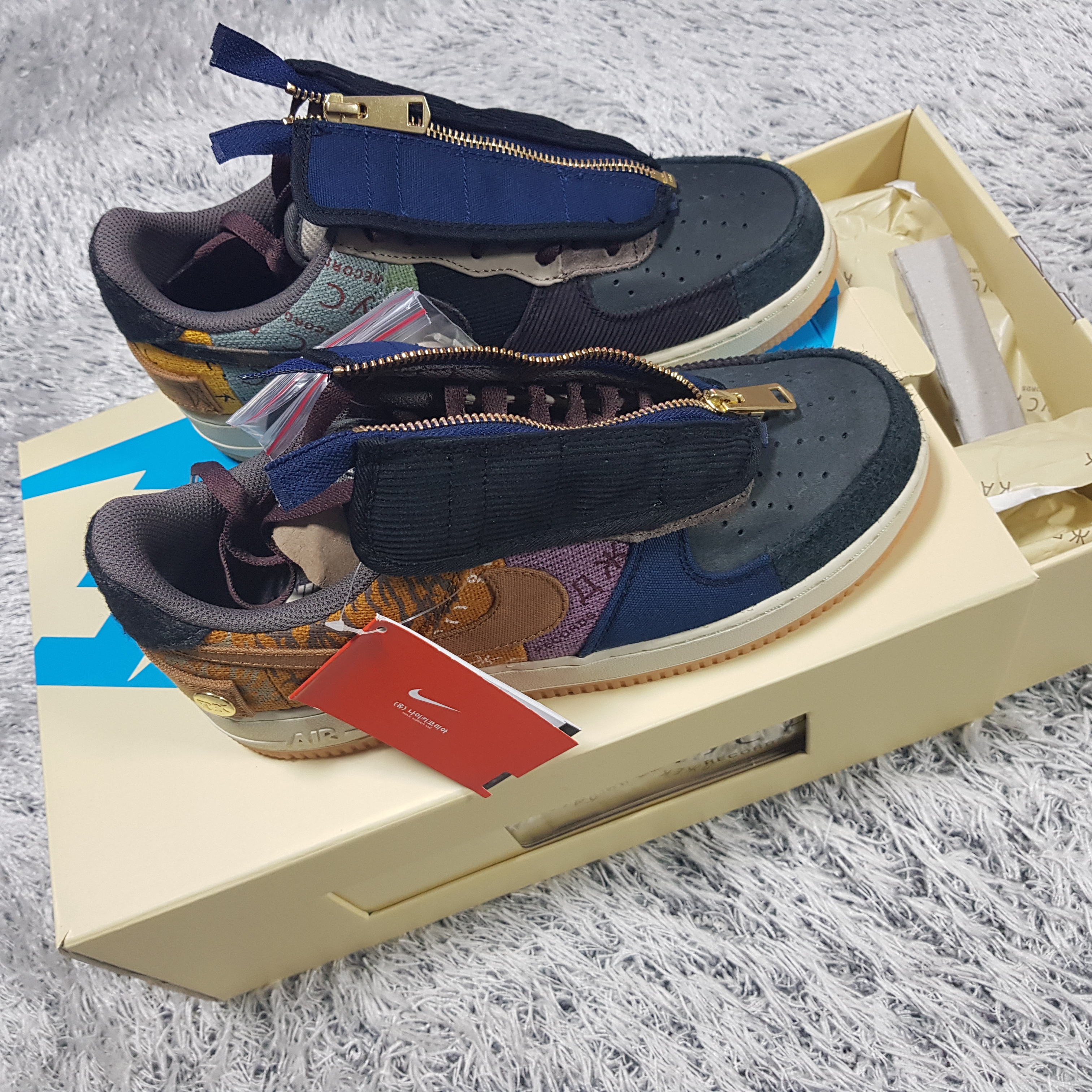 Nike x Travis Scott Air Force 1 Low Cactus Jack 착용 스타일