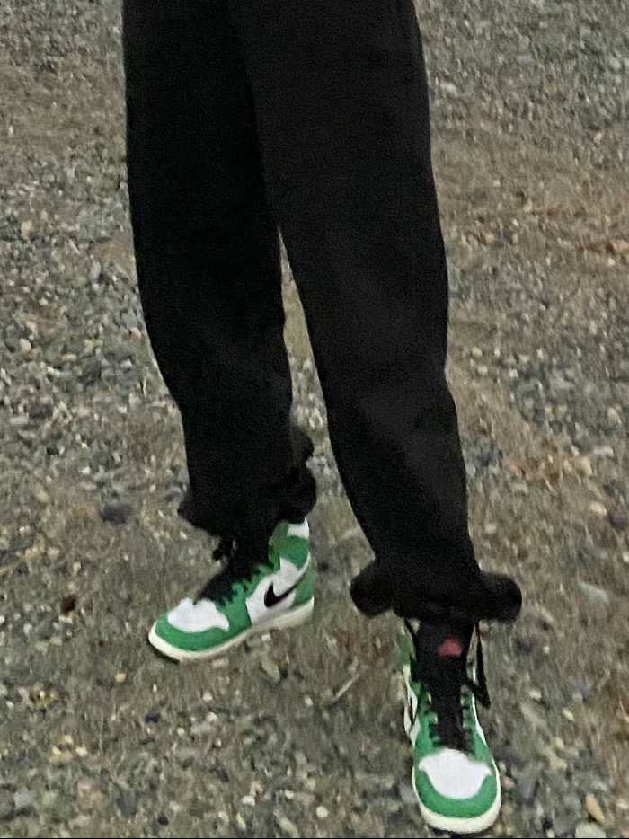 (W) Jordan 1 Retro High OG Lucky Green 착용 스타일