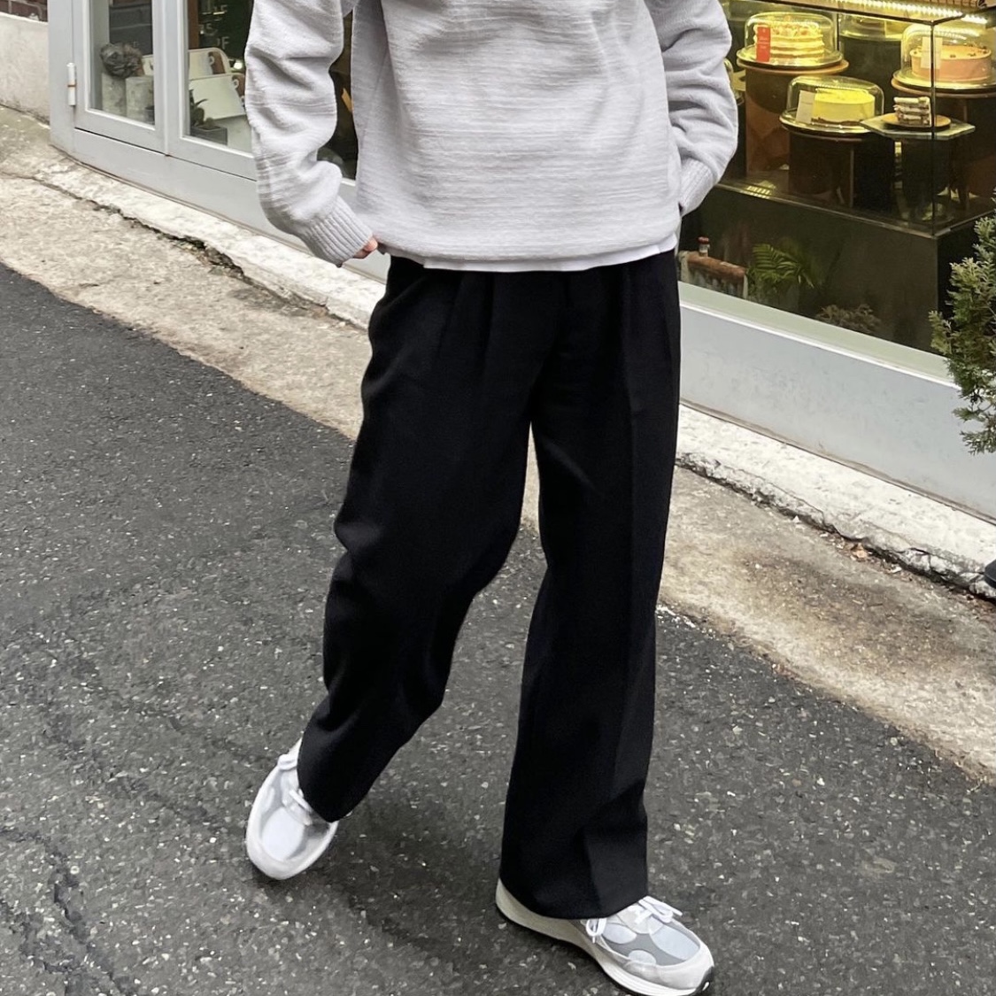 New Balance 992 Made in USA Grey - D Standard 착용 스타일