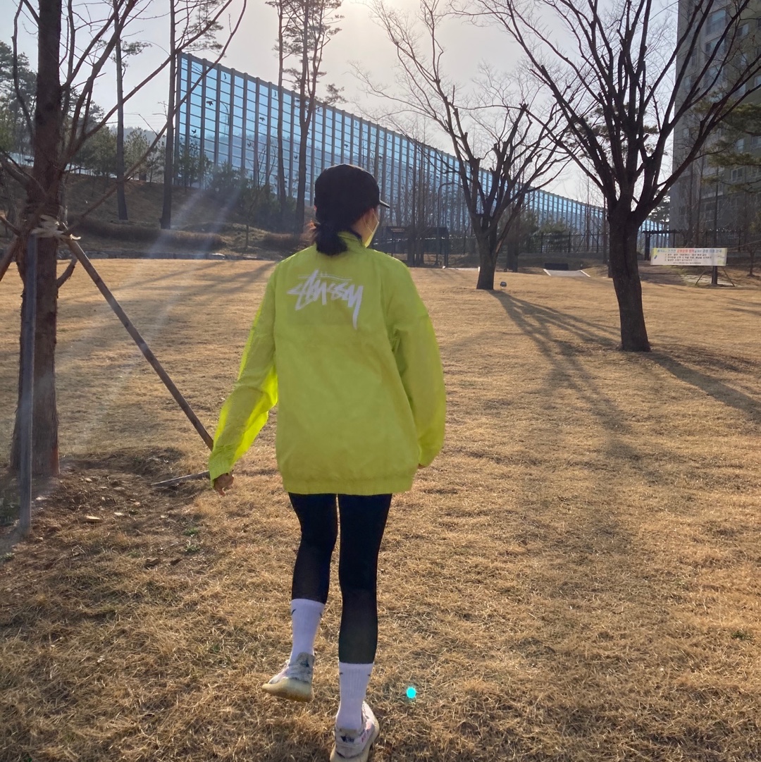 Nike x Stussy Windrunner Jacket Bright Cactus ์ฐฉ์ฉ ์คํ์ผ