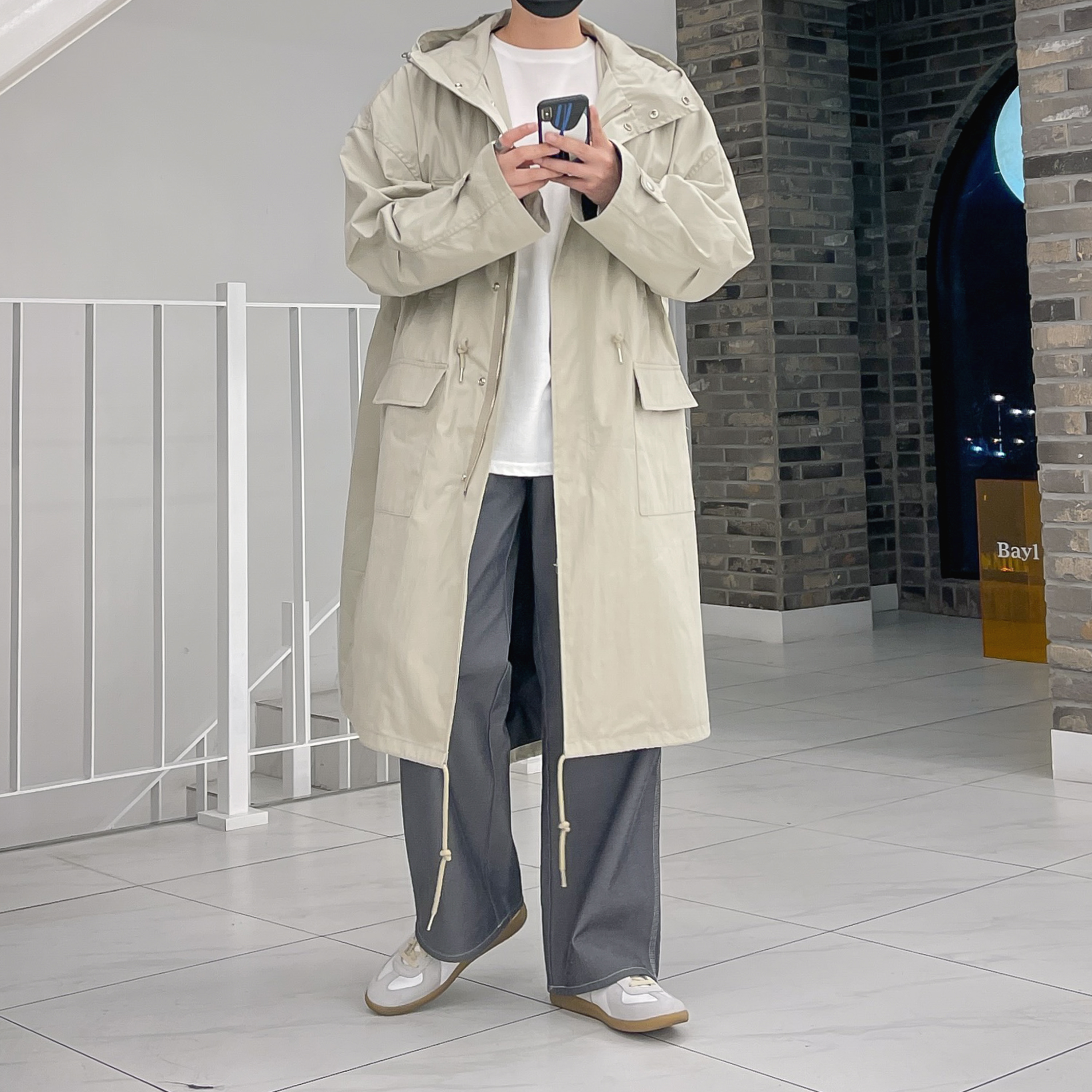 Maison Margiela Calfskin Replica Sneakers 착용 스타일