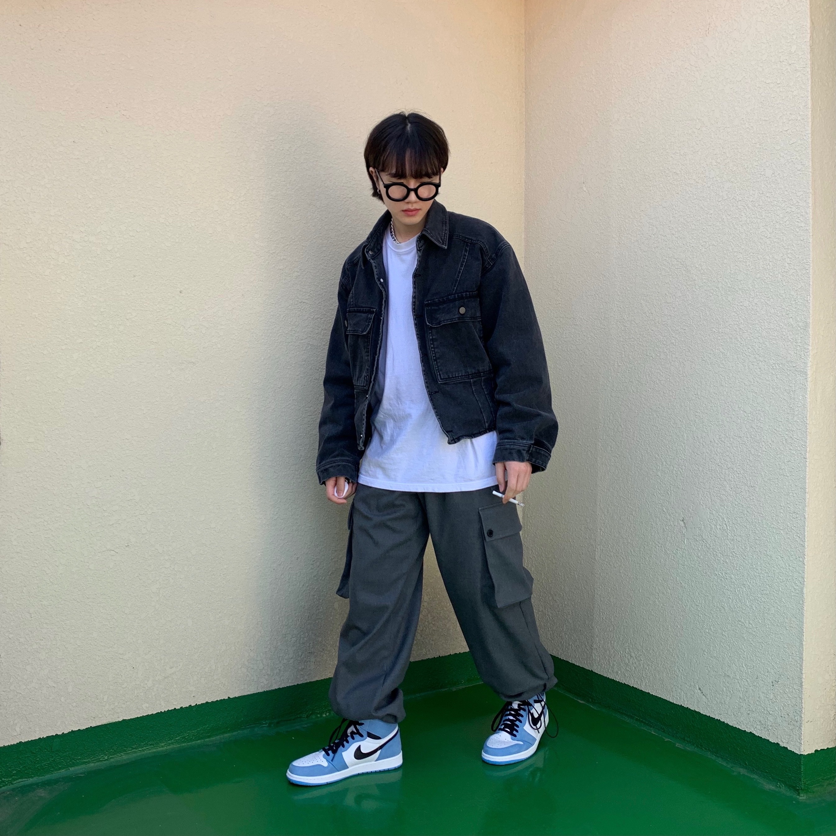 Jordan 1 Retro High OG University Blue 착용 스타일
