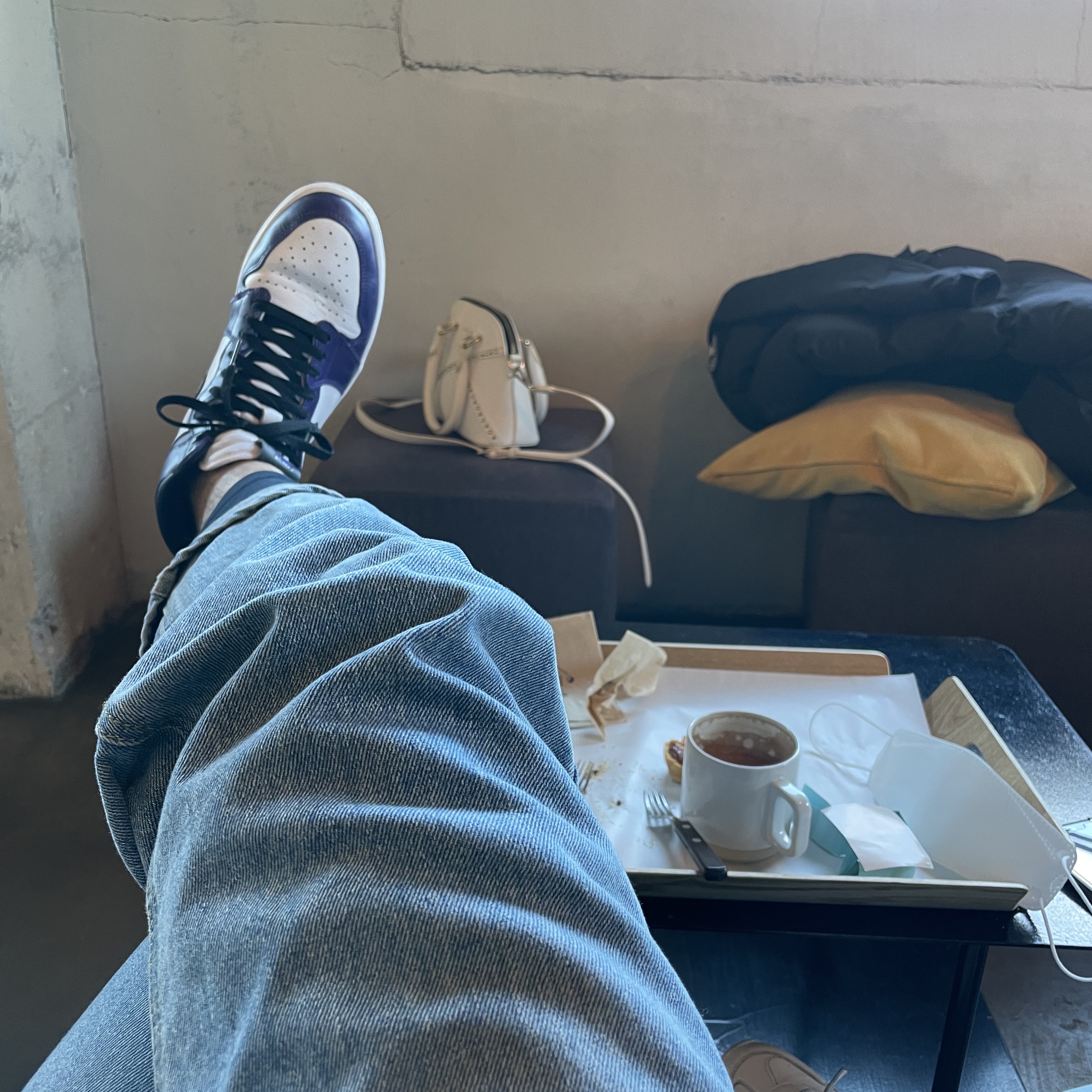 Jordan 1 Retro High OG Court Purple 2020 착용 스타일 - 1