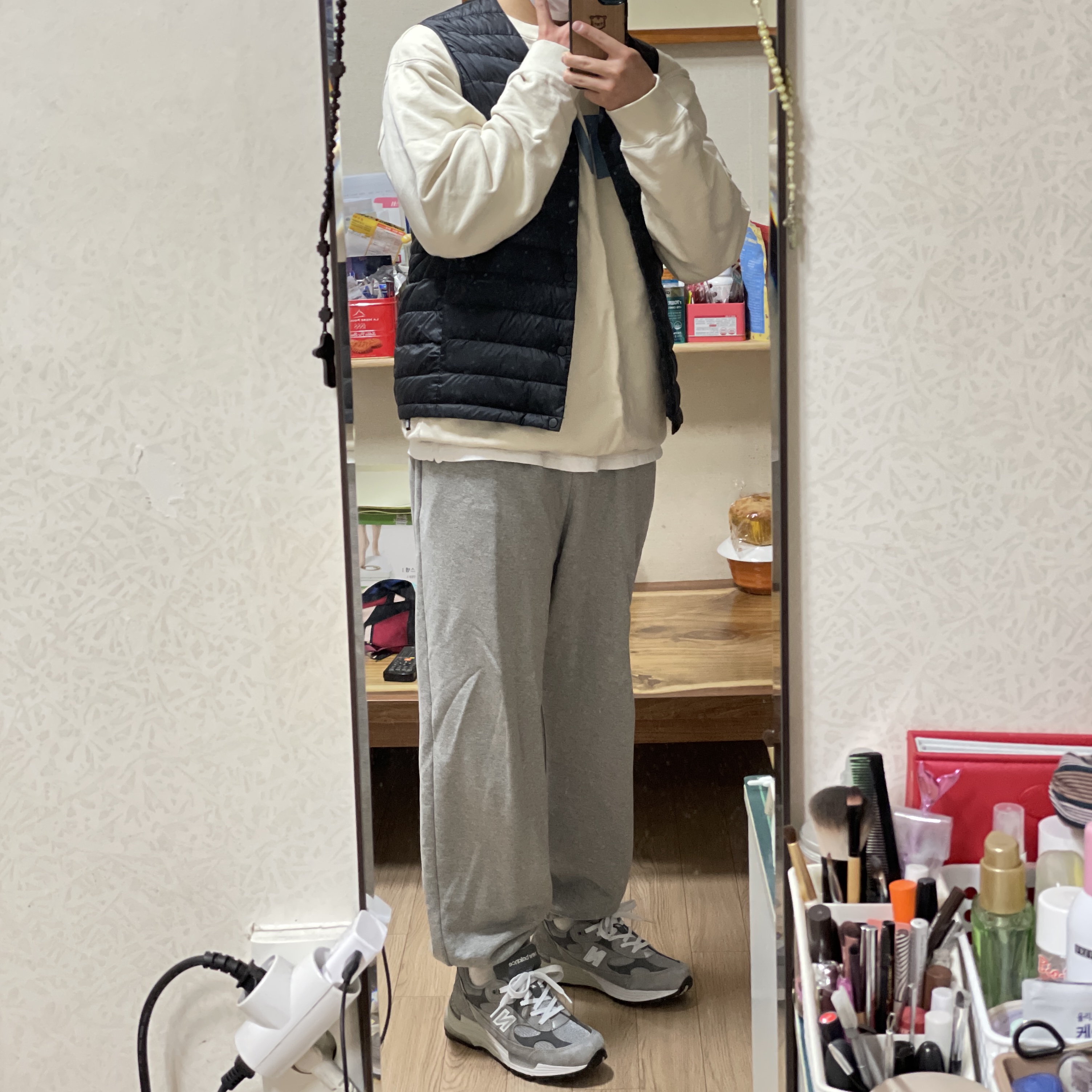New Balance 992 Made in USA Grey - D Standard 착용 스타일