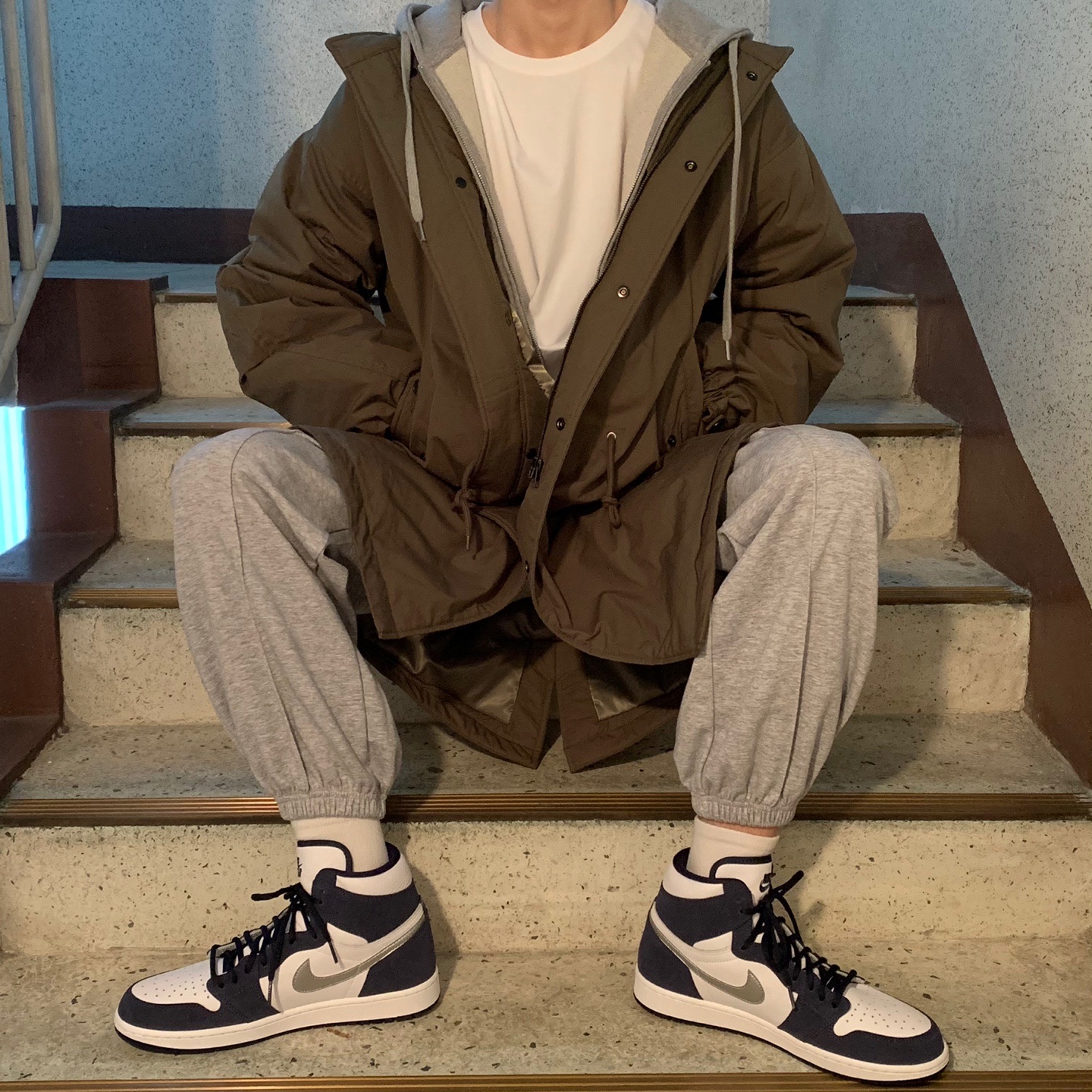 Jordan 1 Retro High OG CO.JP Midnight Navy 착용 스타일