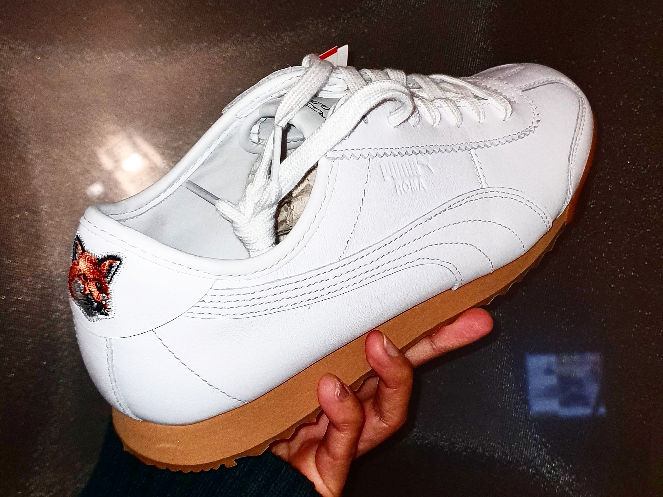 Puma x Maison Kitsune Roma White 착용 스타일
