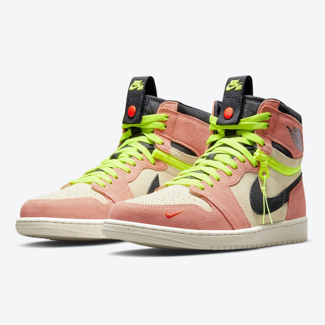 Jordan 1 High Switch Peach, Jordan 1 High Switch Light Smoke Grey 착용 스타일 - 2