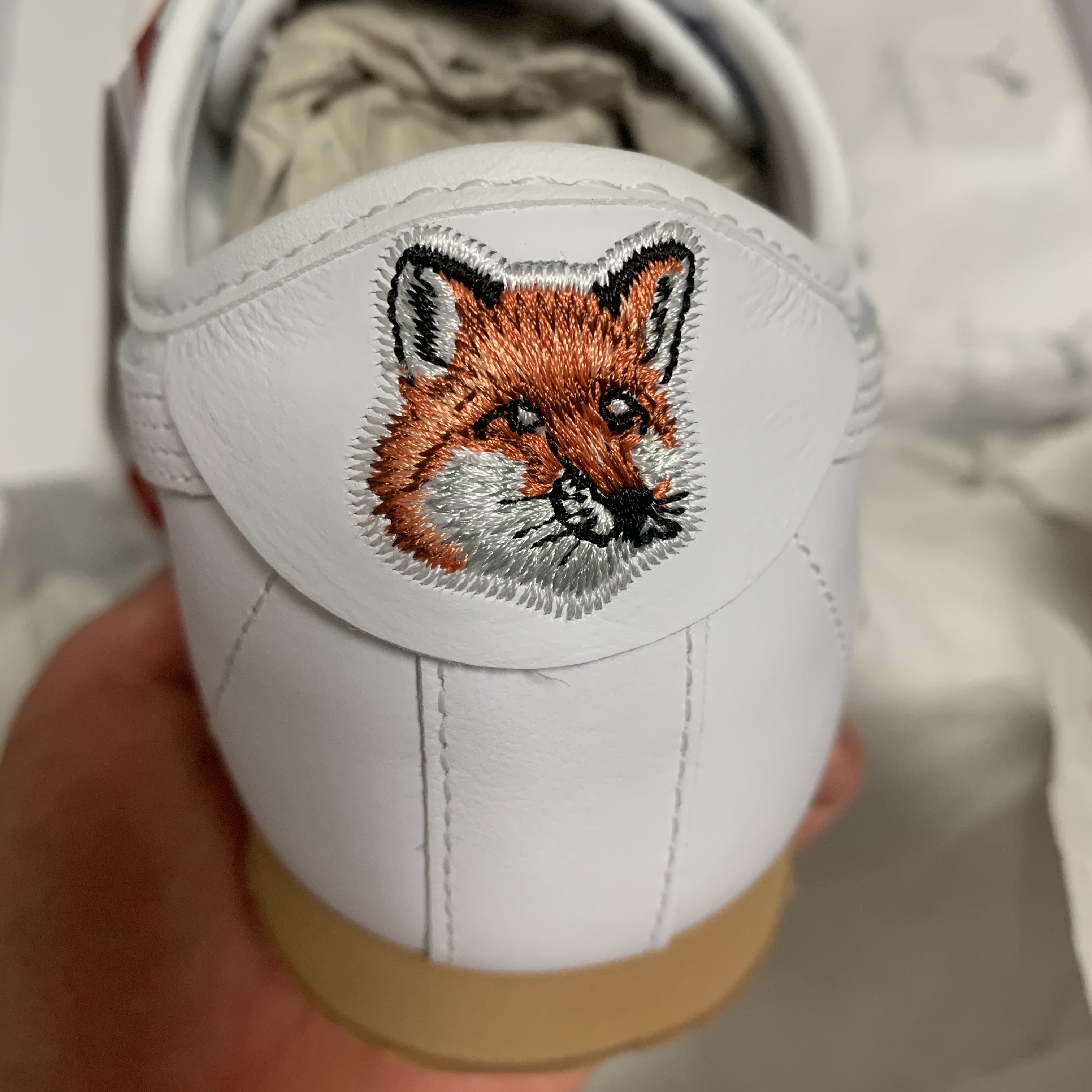 Puma x Maison Kitsune Roma White 착용 스타일 - 2