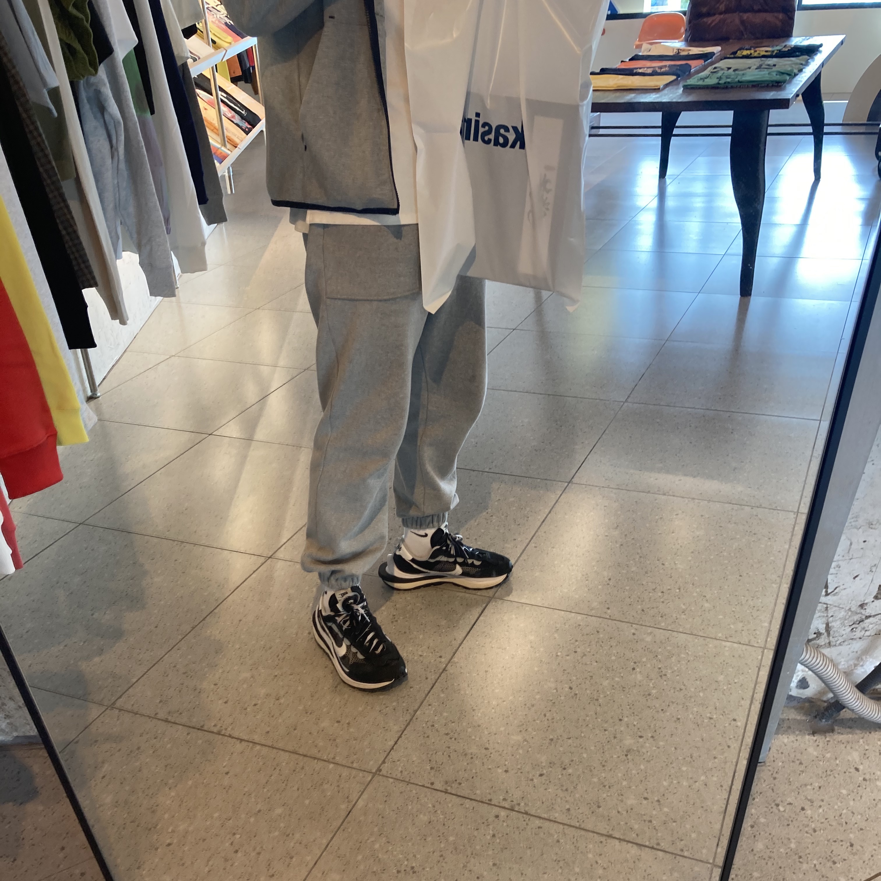 Nike x Sacai VaporWaffle Black White, Nike x Clot Air Max 1 Net 착용 스타일