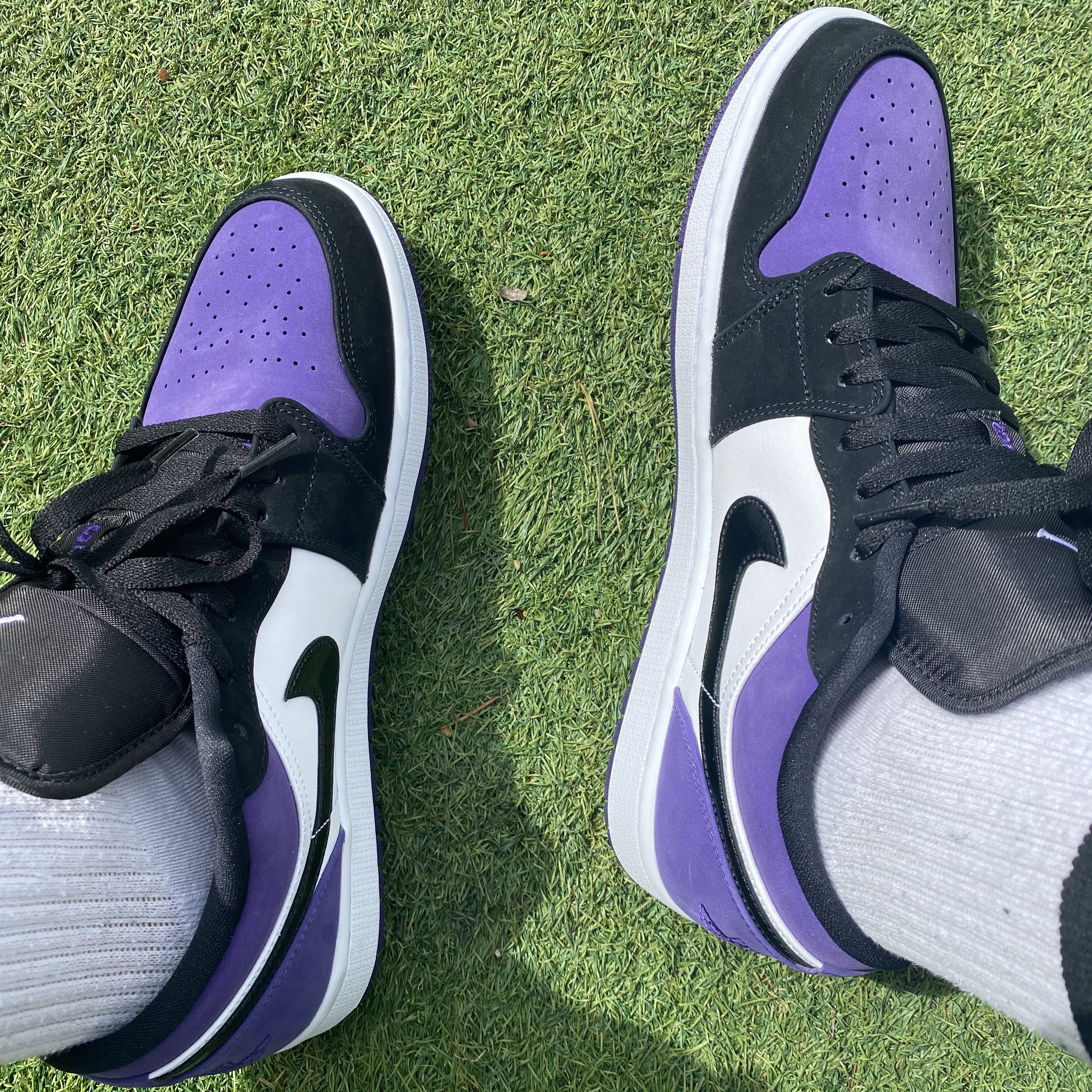 Jordan 1 Low Court Purple 착용 스타일