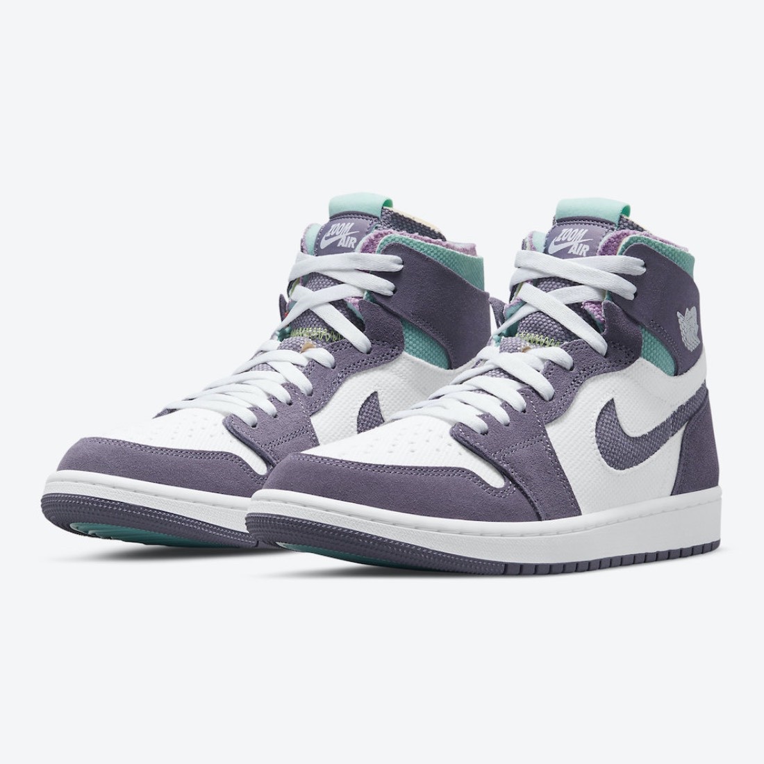 Jordan 1 Zoom Air CMFT Tropical Twist, Jordan 1 Zoom Air CMFT Stadium Green 착용 스타일 - 2
