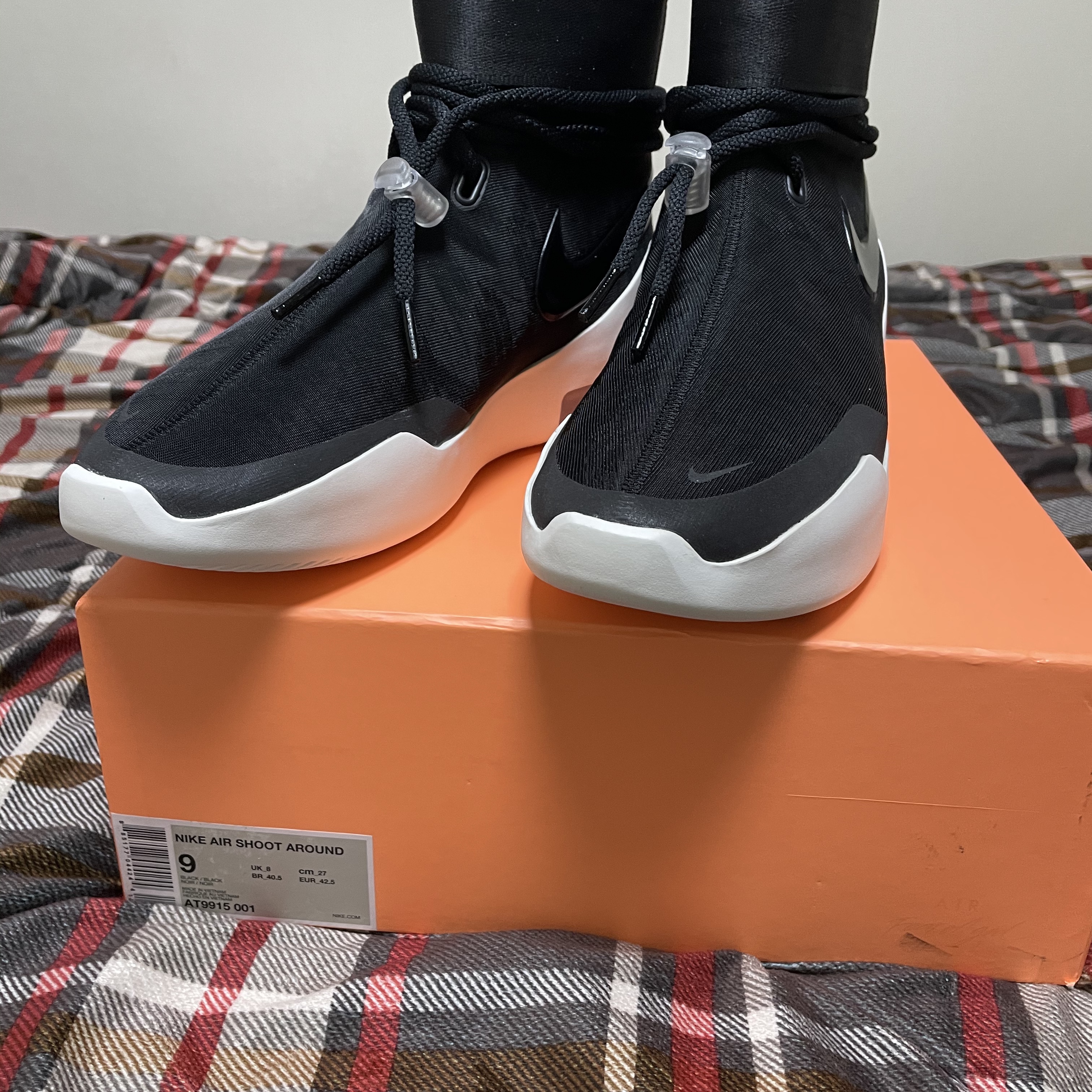 Nike x Fear of God Air Fear of God SA Black 착용 스타일 - 1