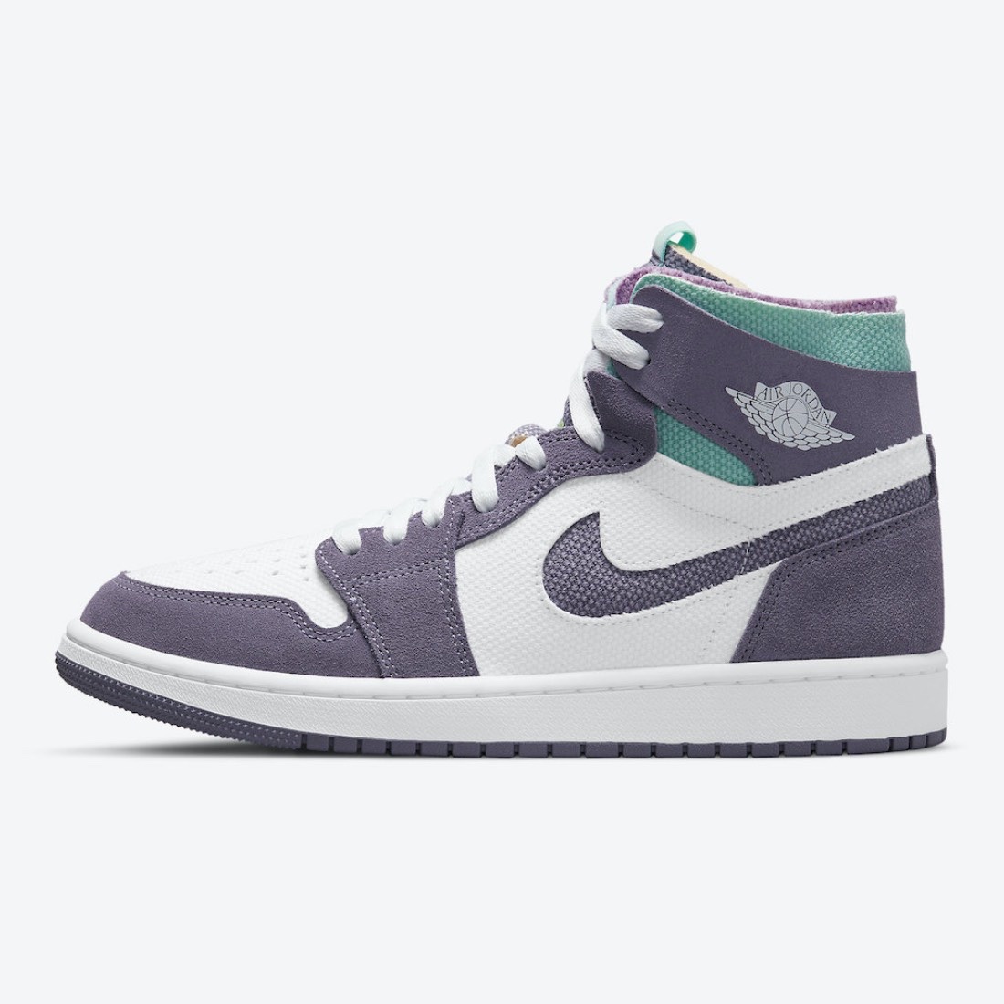 Jordan 1 Zoom Air CMFT Tropical Twist, Jordan 1 Zoom Air CMFT Stadium Green 착용 스타일 - 3
