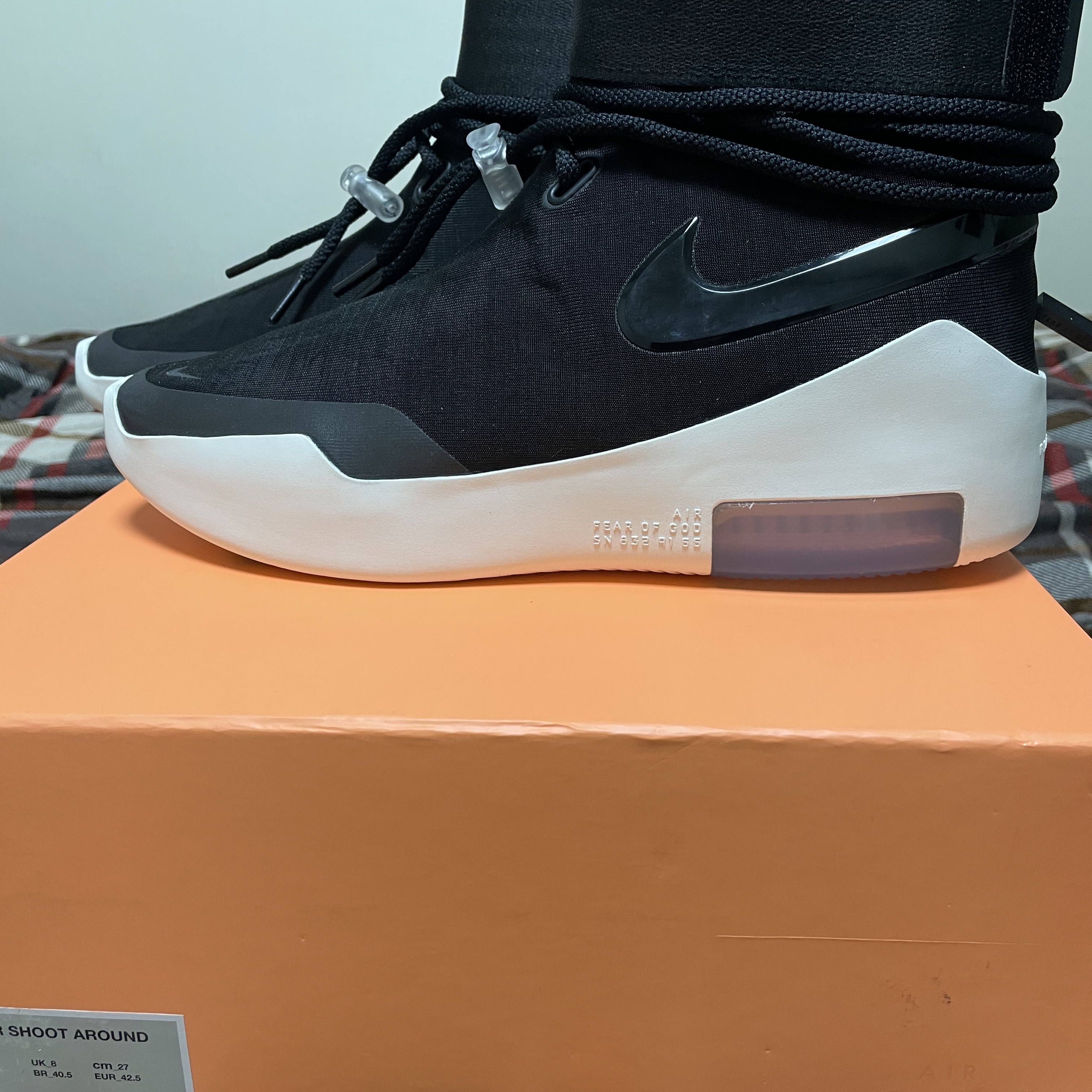 Nike x Fear of God Air Fear of God SA Black 착용 스타일 - 2
