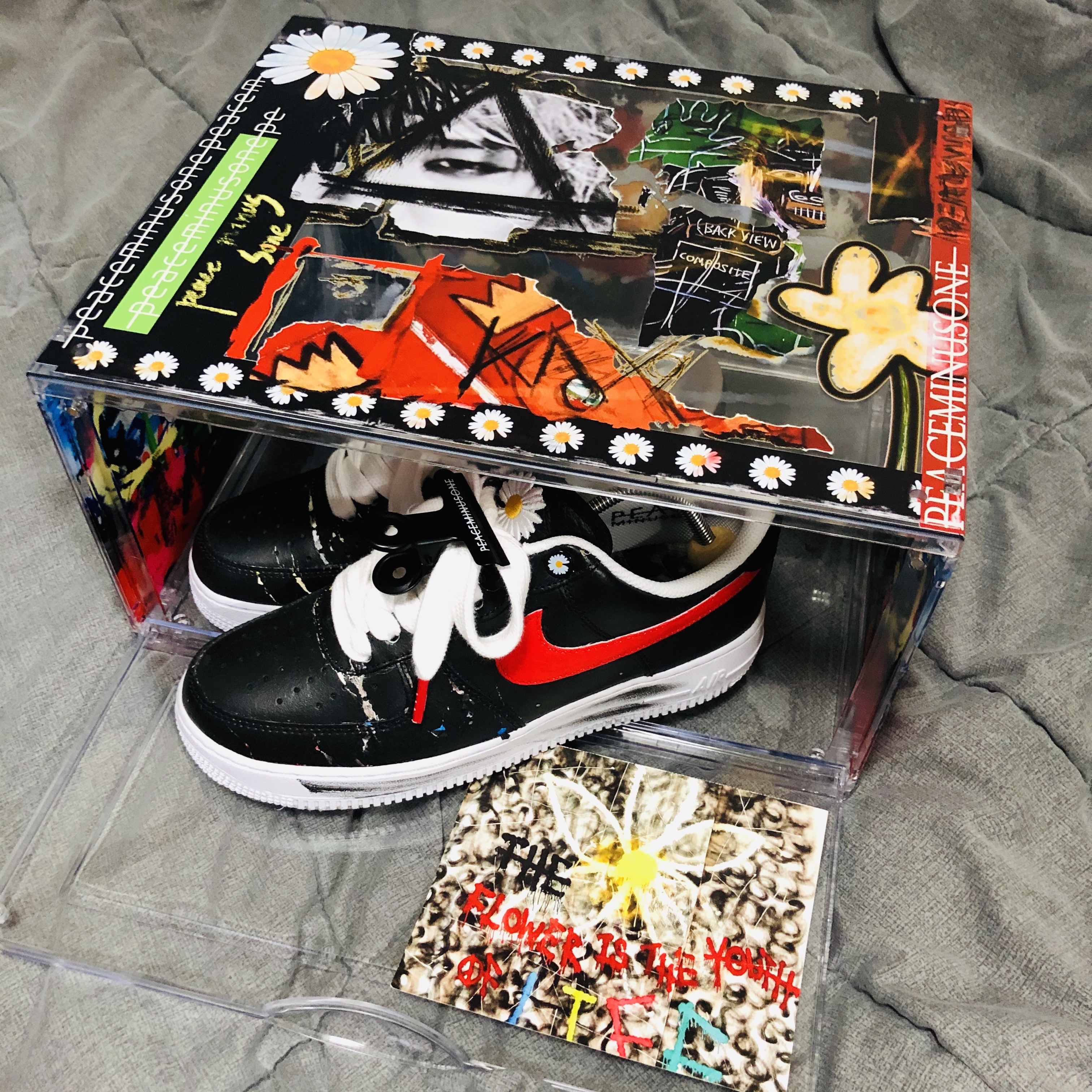 Nike x Peaceminusone Air Force 1 Low Para-Noise 착용 스타일 - 4
