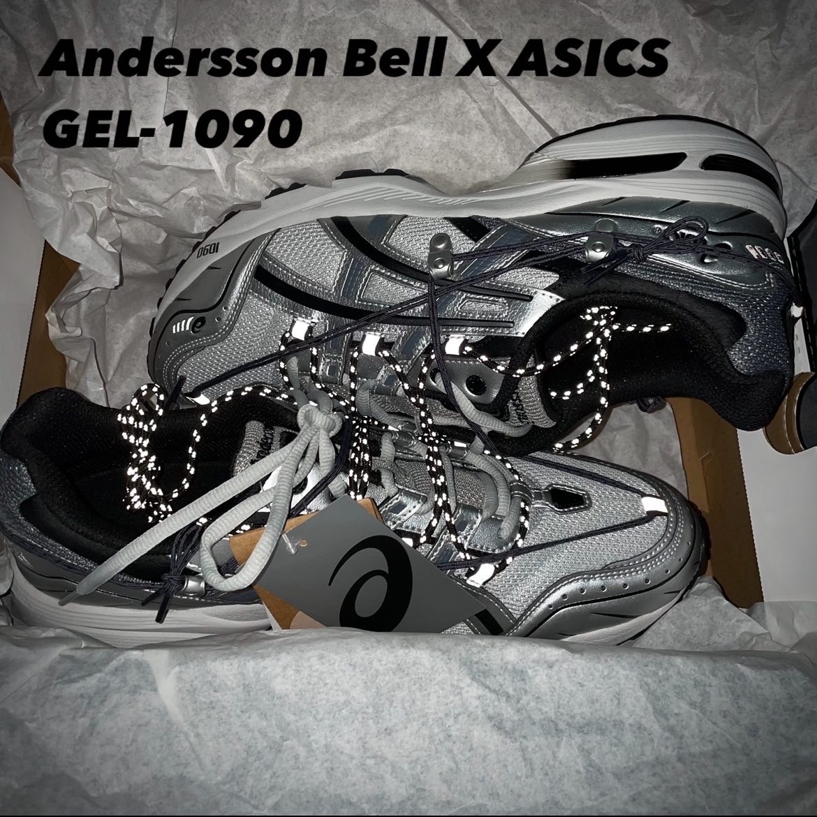 Asics x Andersson Bell Gel-1090 Glacier Grey Silver, Jordan 1 Retro High OG Black Mocha 착용 스타일 - 1