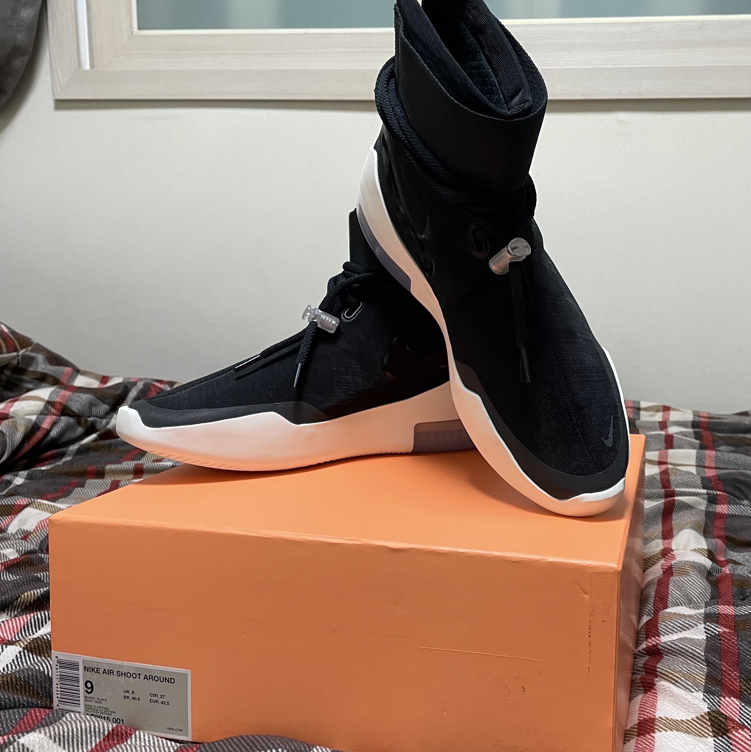 Nike x Fear of God Air Fear of God SA Black 착용 스타일 - 5