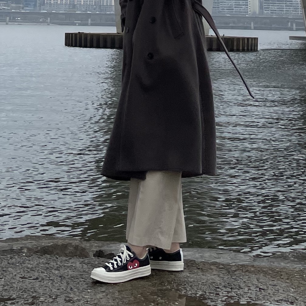 Converse x Play Comme des Garcons Chuck 70 Ox Black 착용 스타일