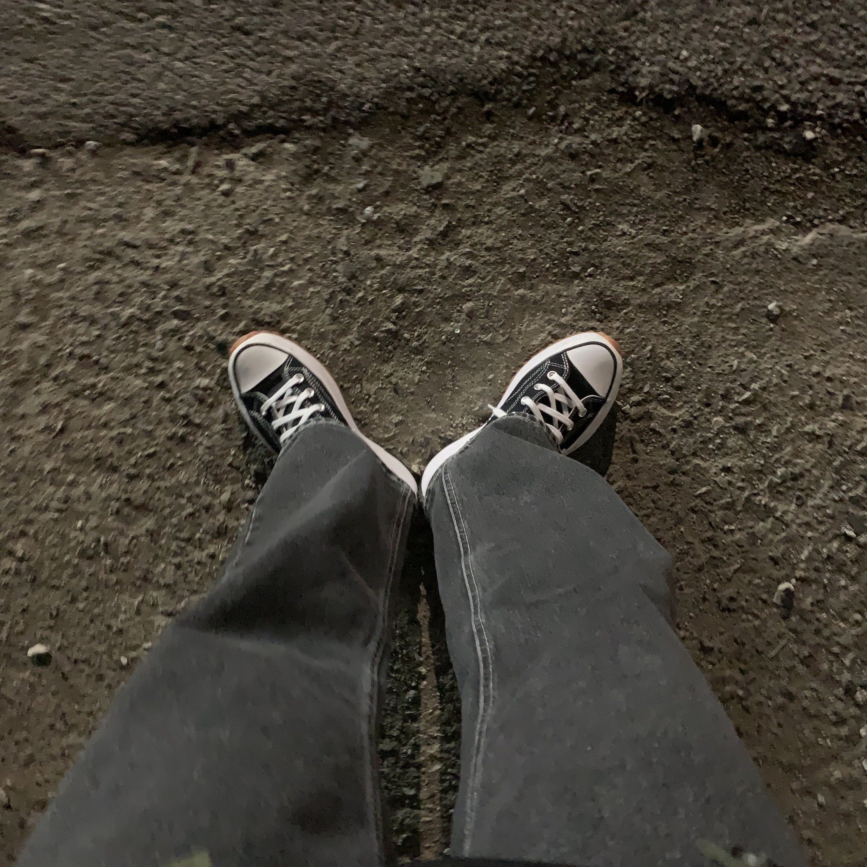 Converse Run Star Hike Hi Black White Gum 착용 스타일