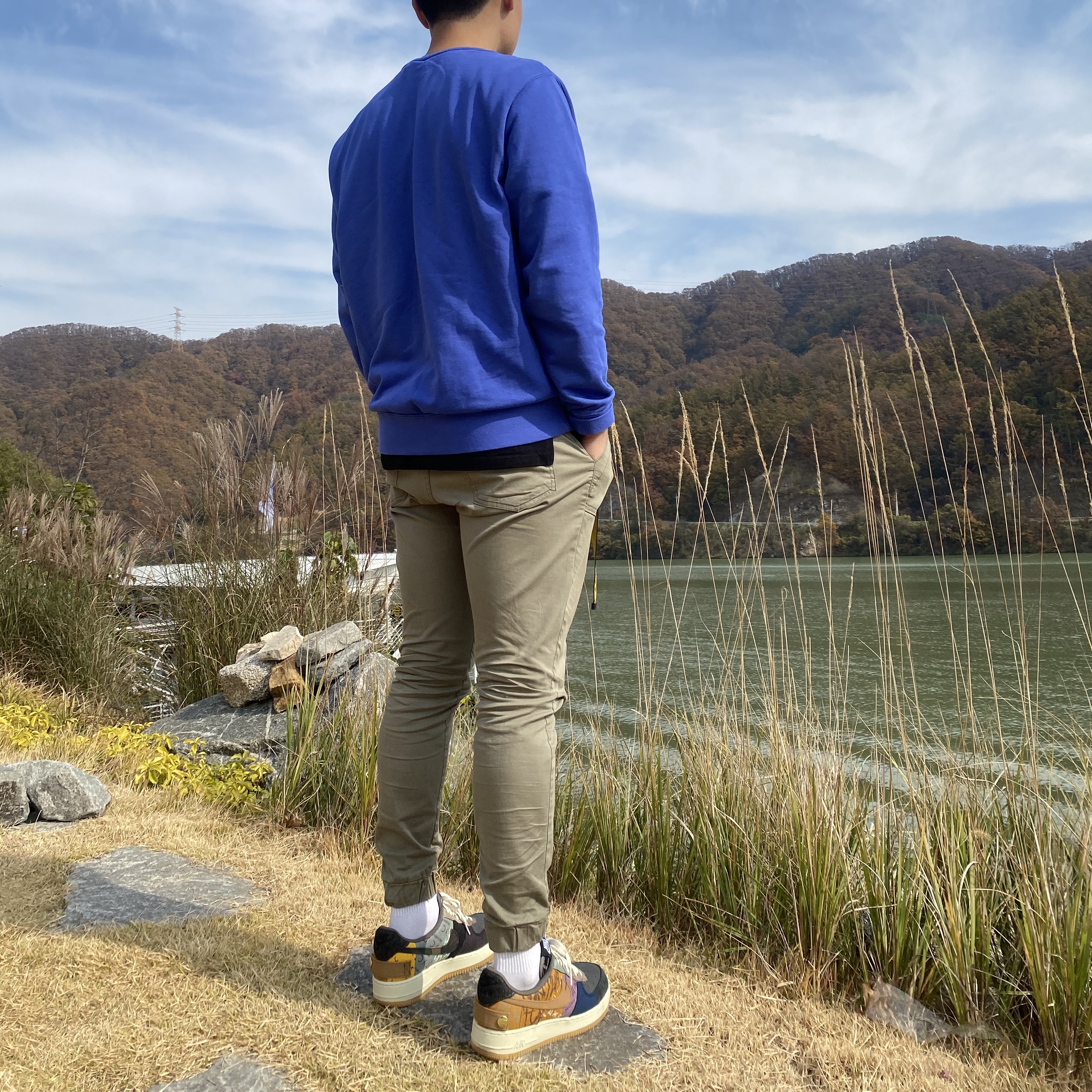 Nike x Travis Scott Air Force 1 Low Cactus Jack 착용 스타일