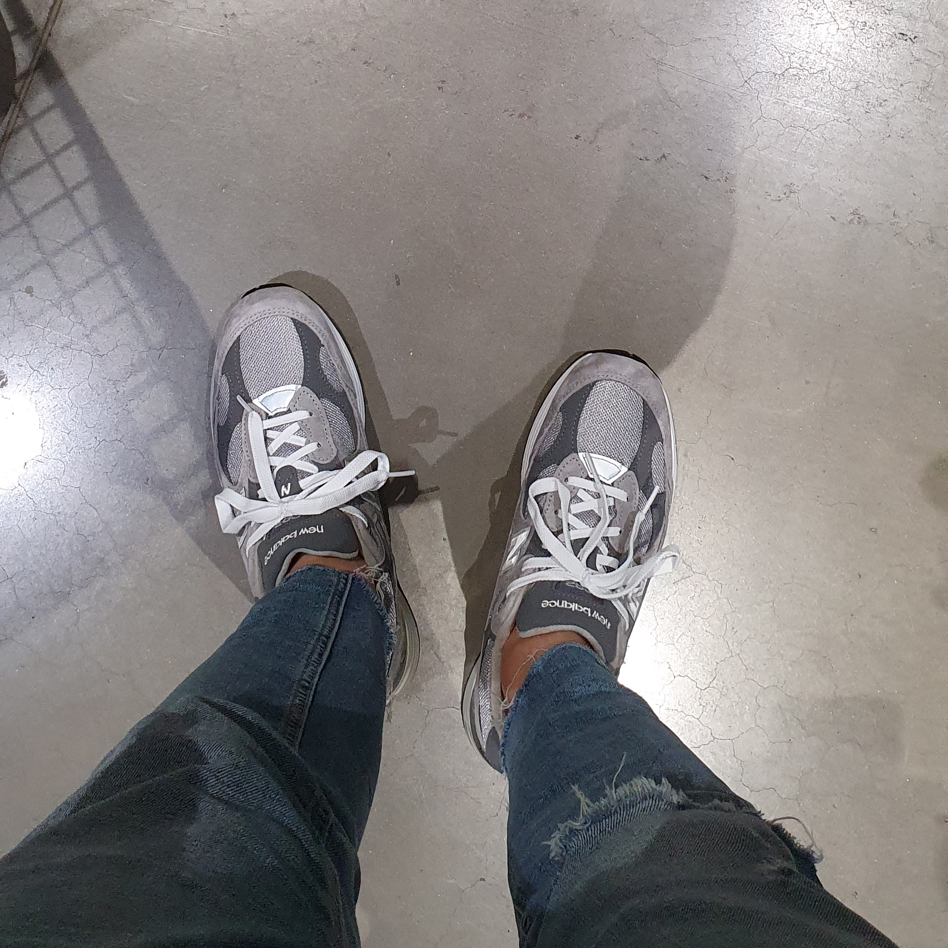 New Balance 992 Made in USA Grey - D Standard 착용 스타일