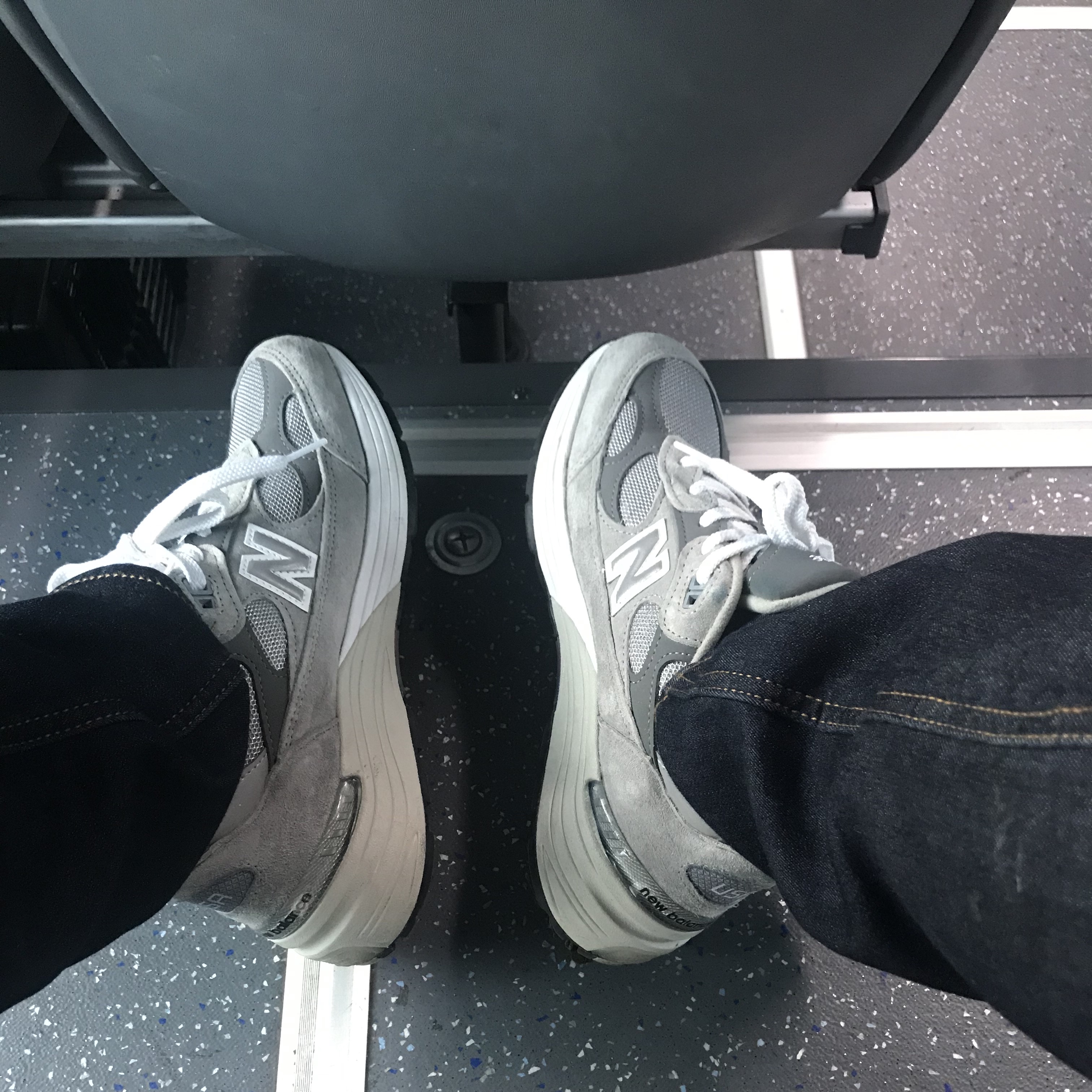 New Balance 992 Made in USA Grey - D Standard 착용 스타일