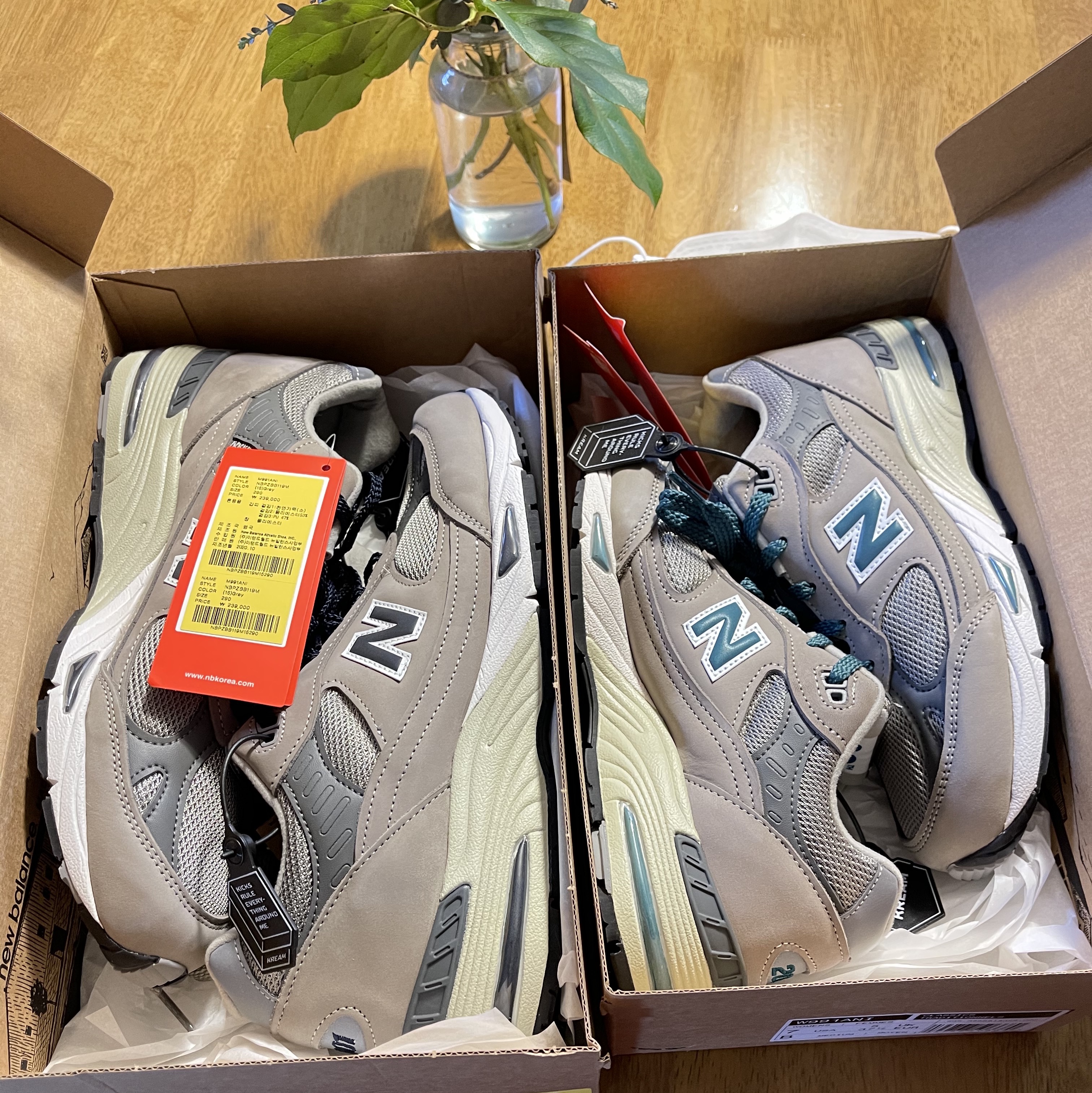 New Balance 991 Made in UK 20th Anniversary Grey, (W) New Balance 991 Made in UK 20th Anniversary Grey Green 착용 스타일