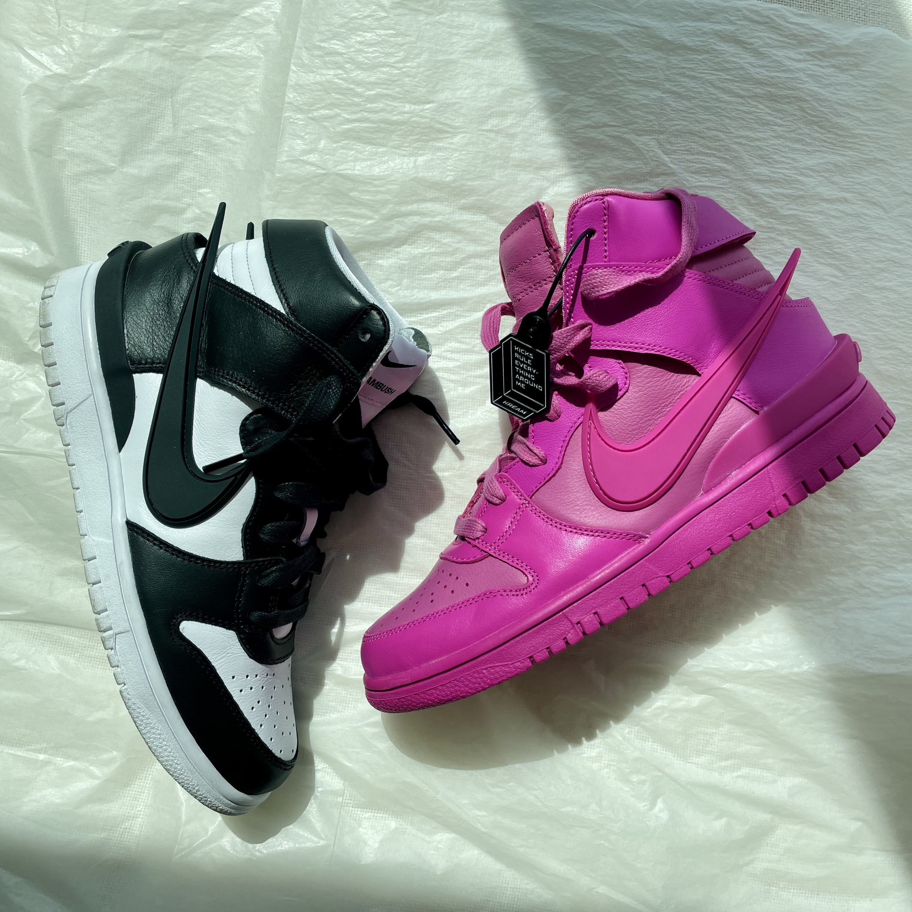 Nike x Ambush Dunk High Black, Nike x Ambush Dunk High Cosmic Fuchsia 착용 스타일