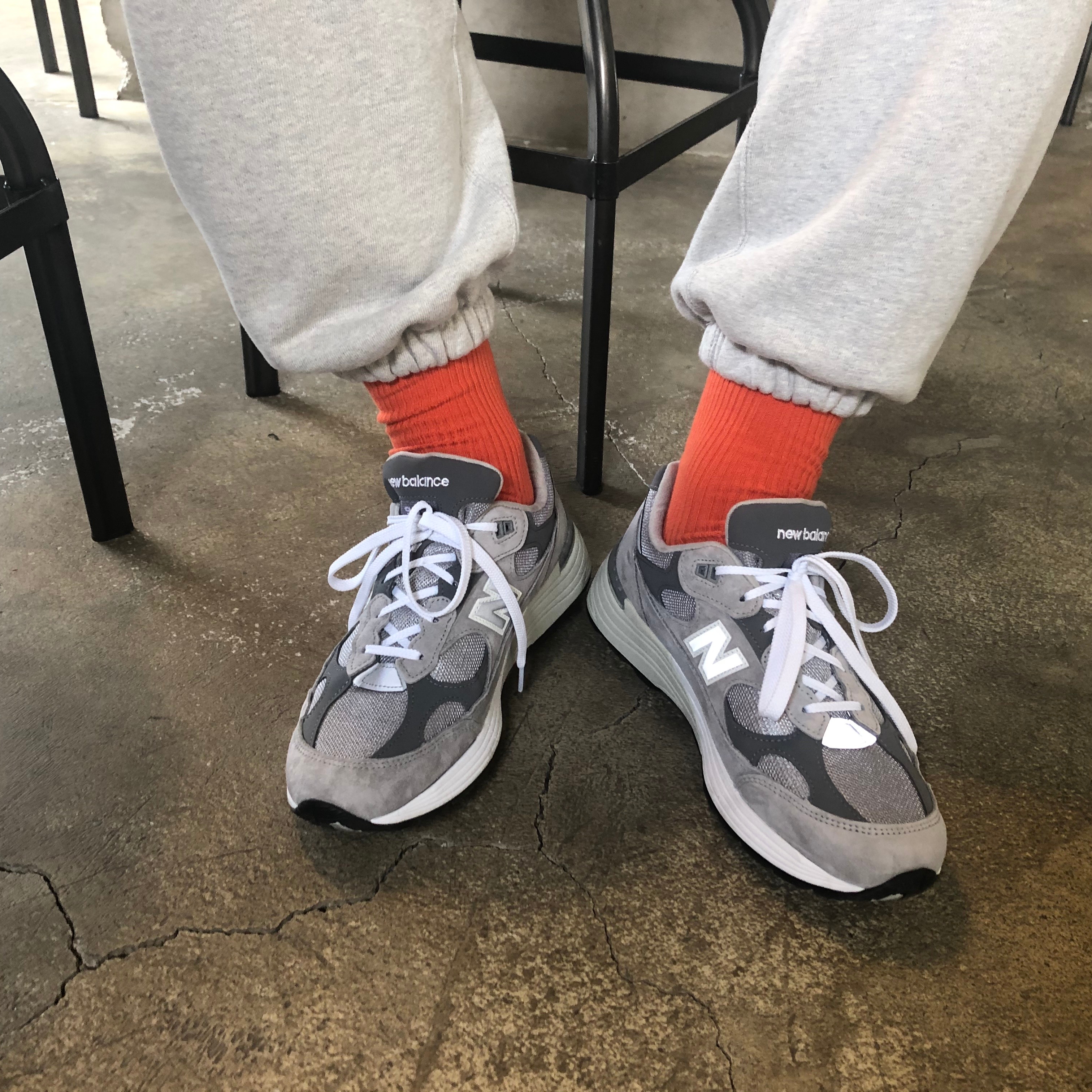 New Balance 992 Made in USA Grey - D Standard 착용 스타일