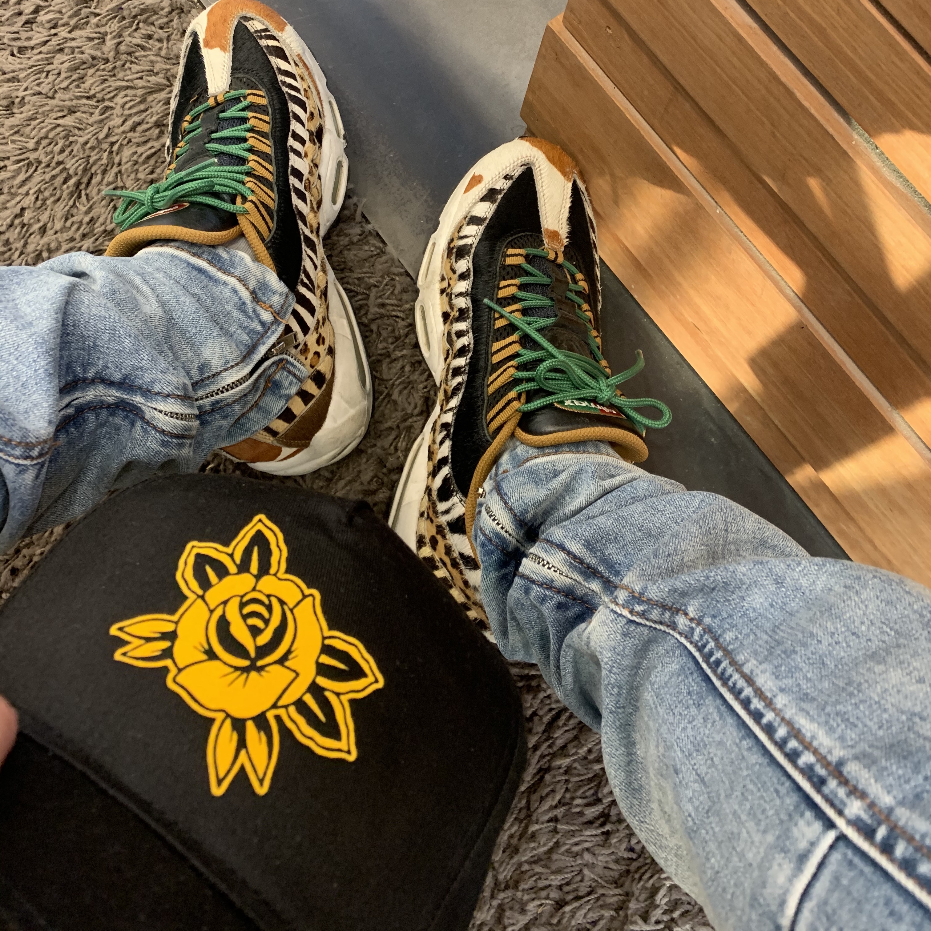Nike x Atmos Air Max 95 Animal Pack 2.0 (2018 All Black Box) 착용 스타일