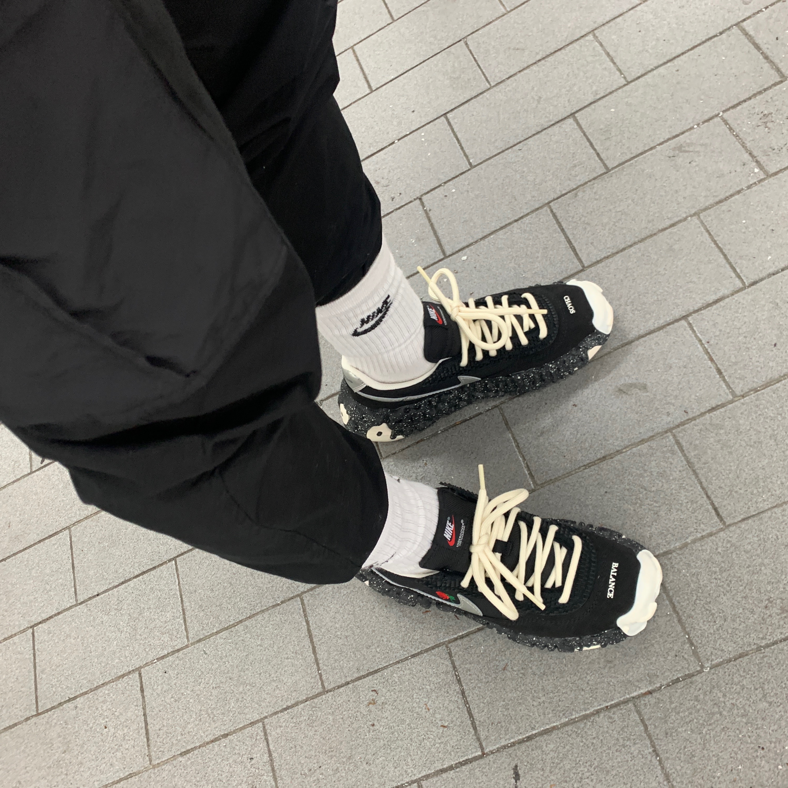 Nike x Undercover Overbreak SP Black 착용 스타일 - 3