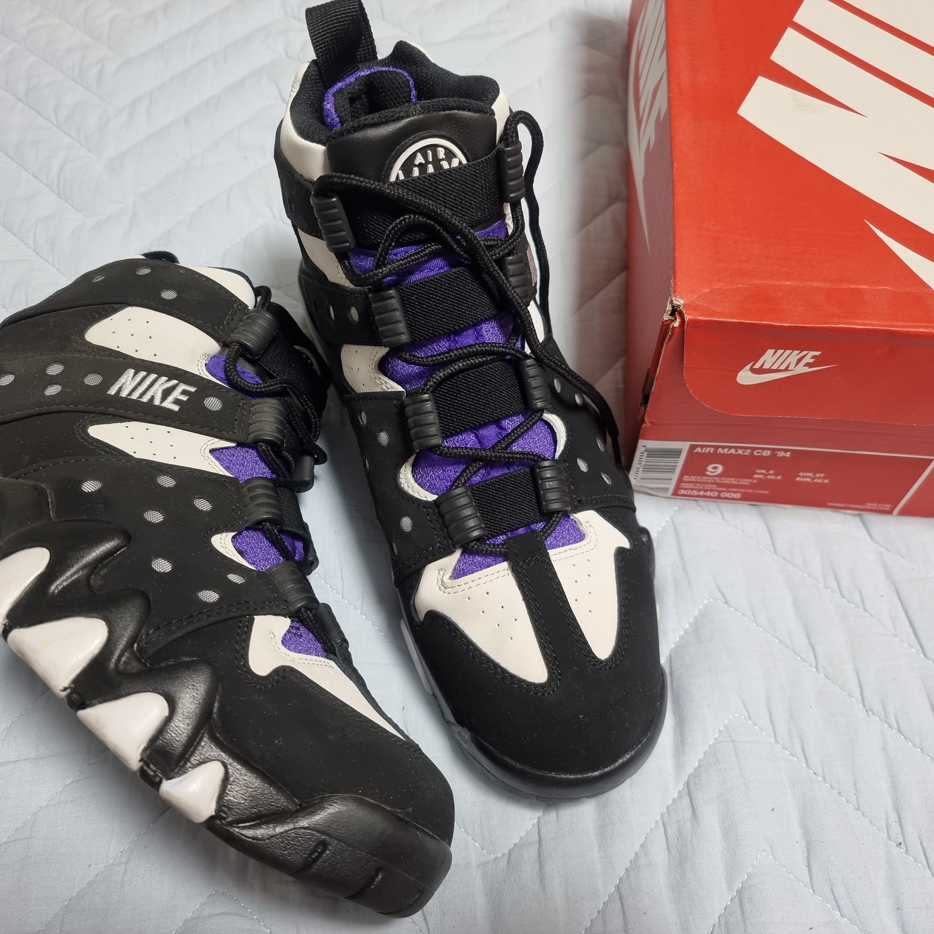 Nike Air Max 2 CB 94 Black Purple 2015 착용 스타일 - 4