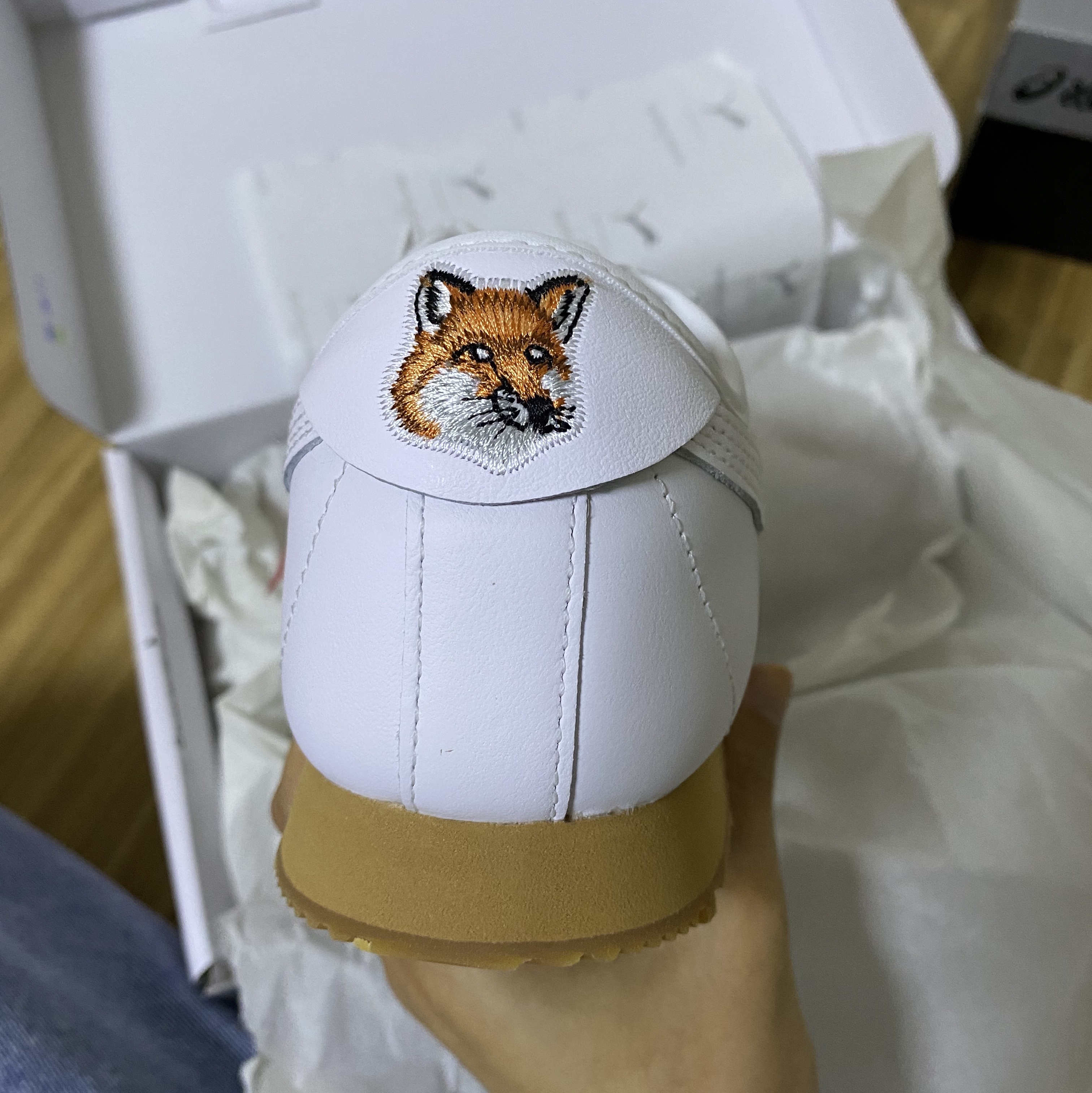 Puma x Maison Kitsune Roma White 착용 스타일 - 2