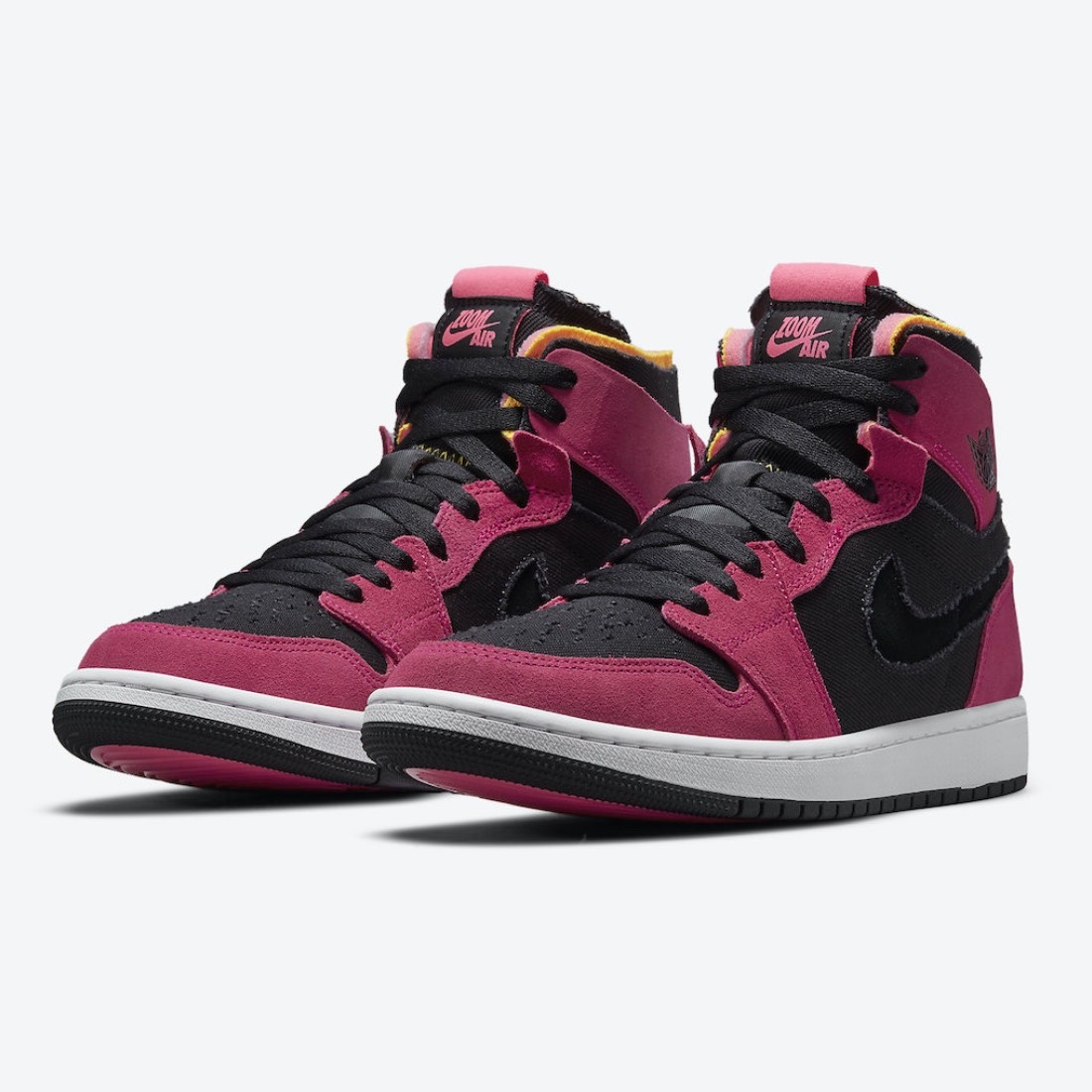 Jordan 1 Zoom Air CMFT Tropical Twist, (W) Jordan 1 Zoom Air CMFT Rust 착용 스타일 - 2