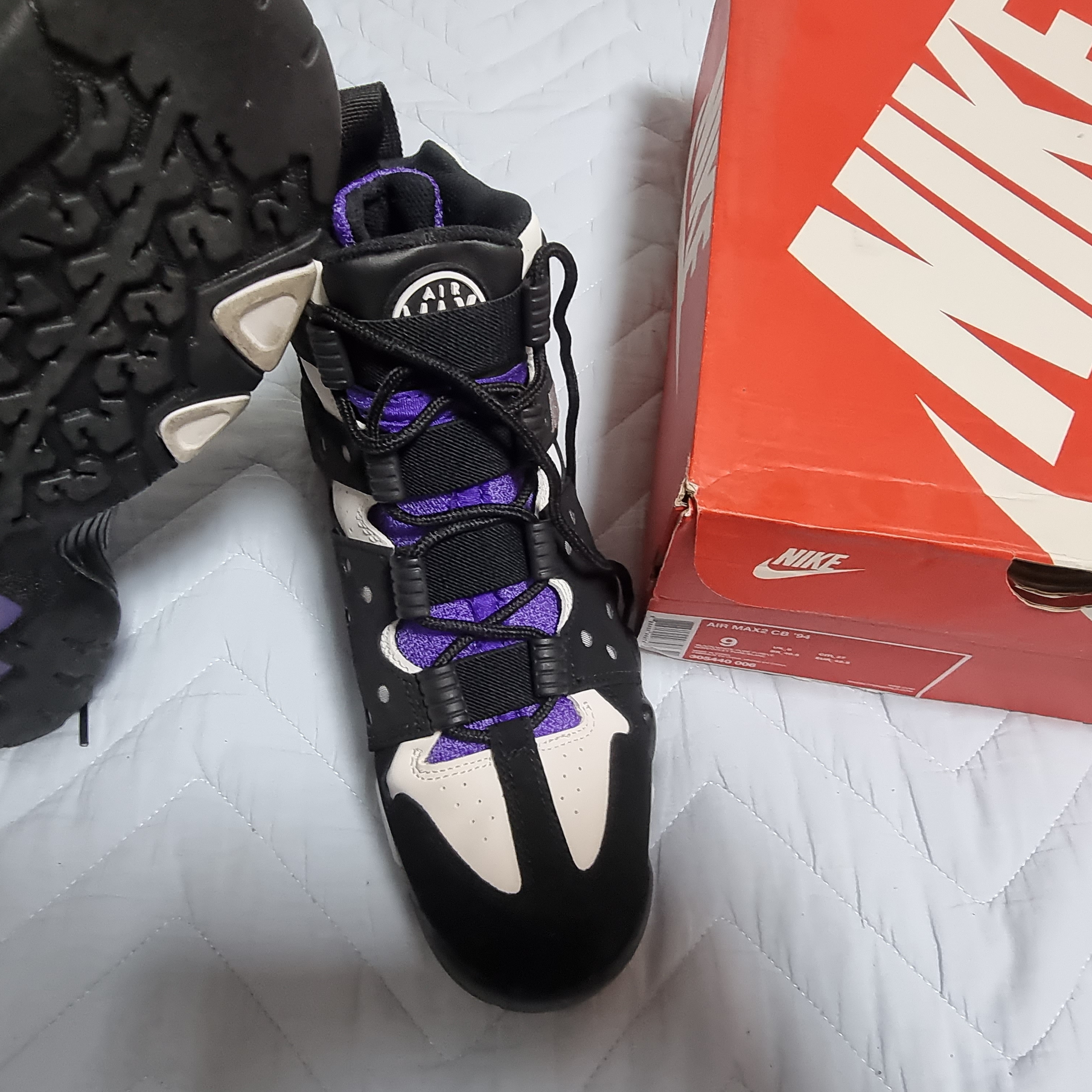 Nike Air Max 2 CB 94 Black Purple 2015 착용 스타일 - 3