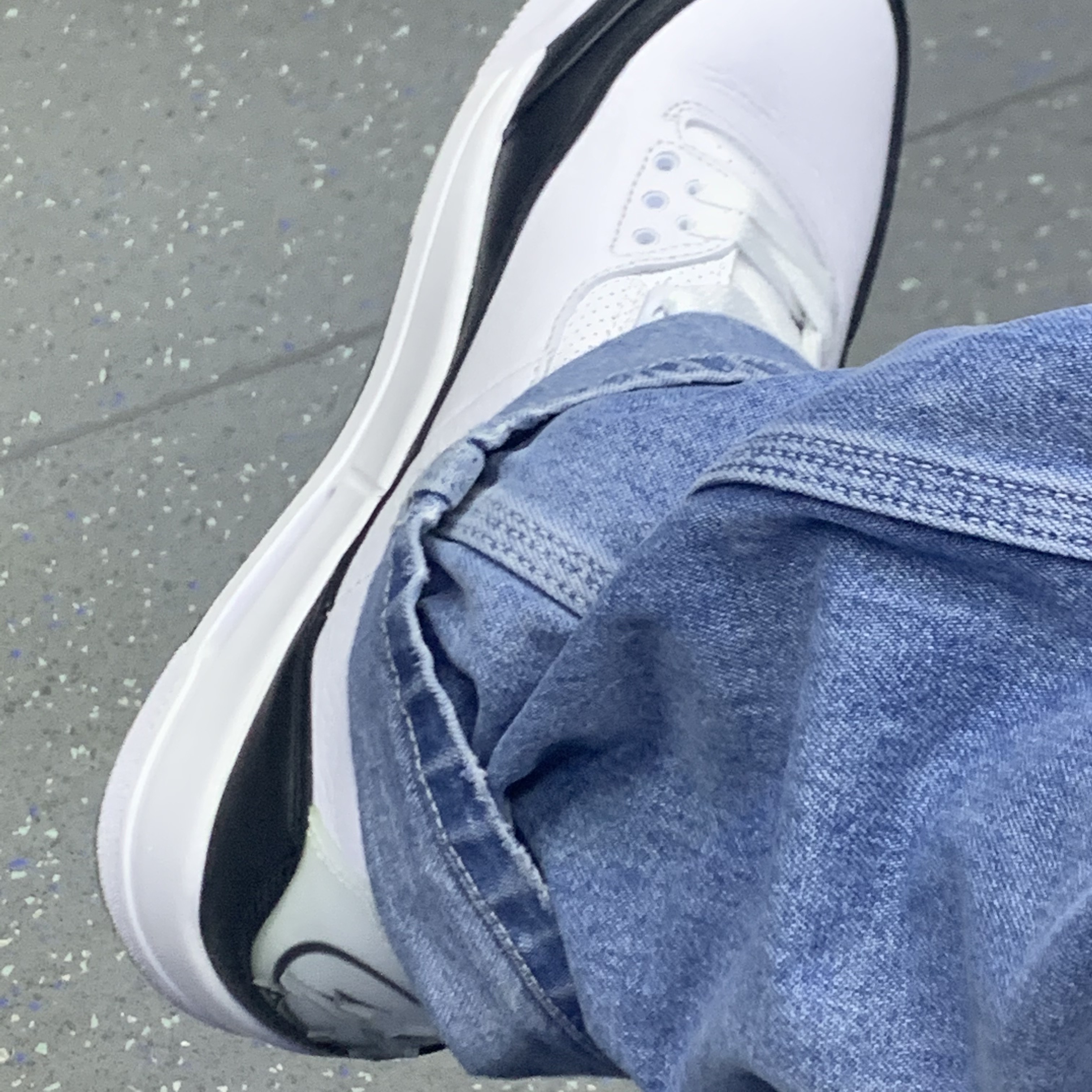 Jordan 3 x Fragment Retro SP White Black 착용 스타일