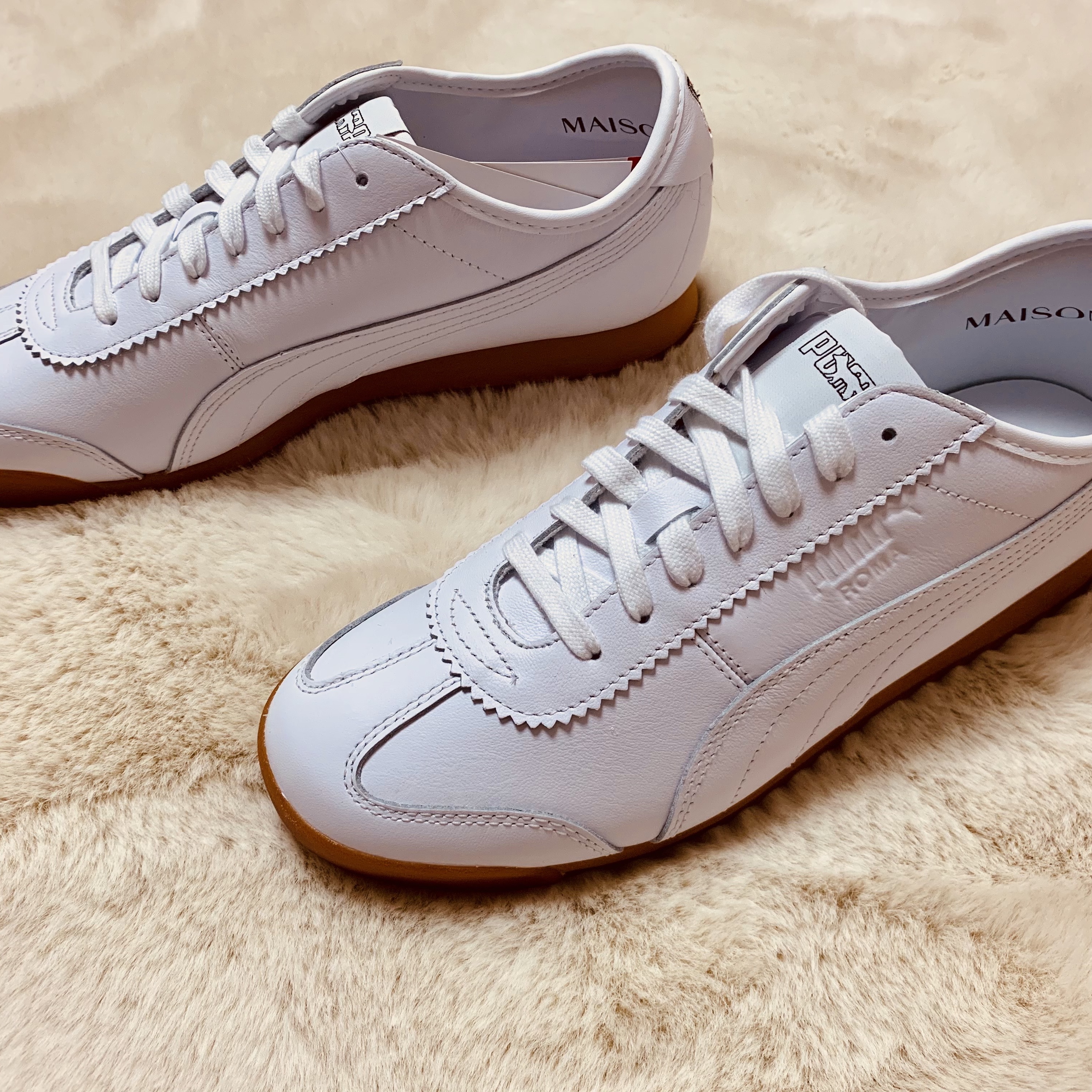 Puma x Maison Kitsune Roma White 착용 스타일 - 2