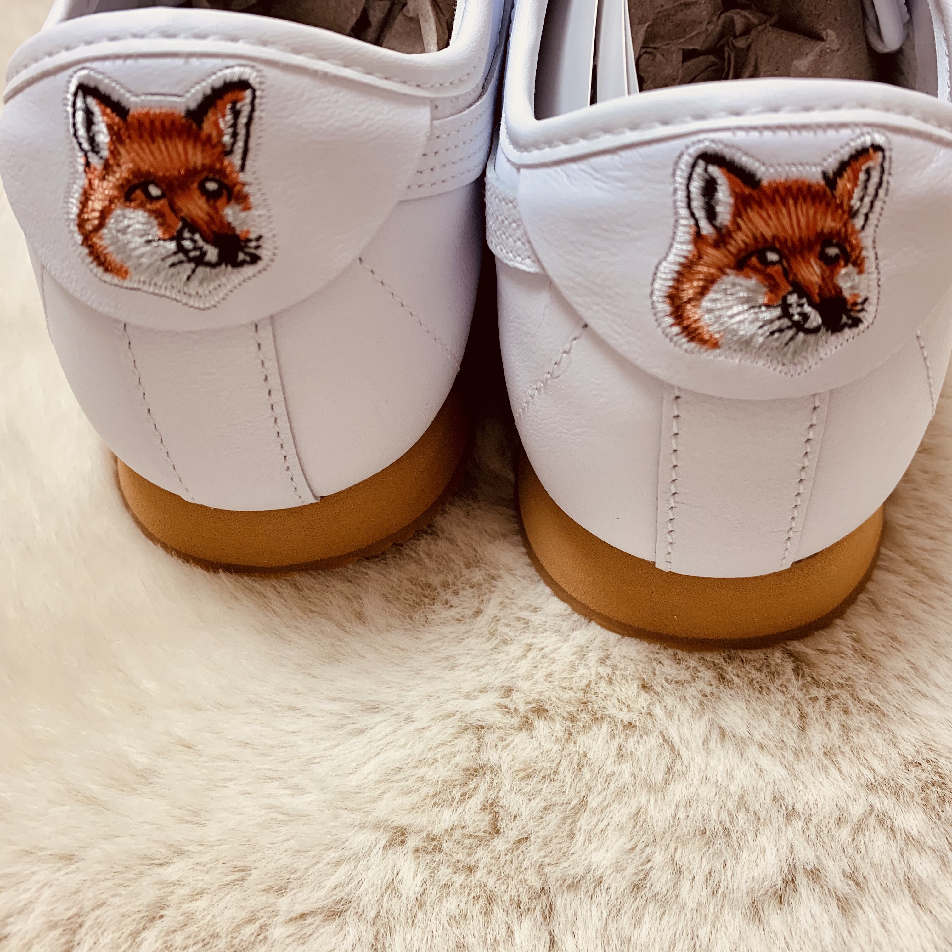 Puma x Maison Kitsune Roma White 착용 스타일 - 3