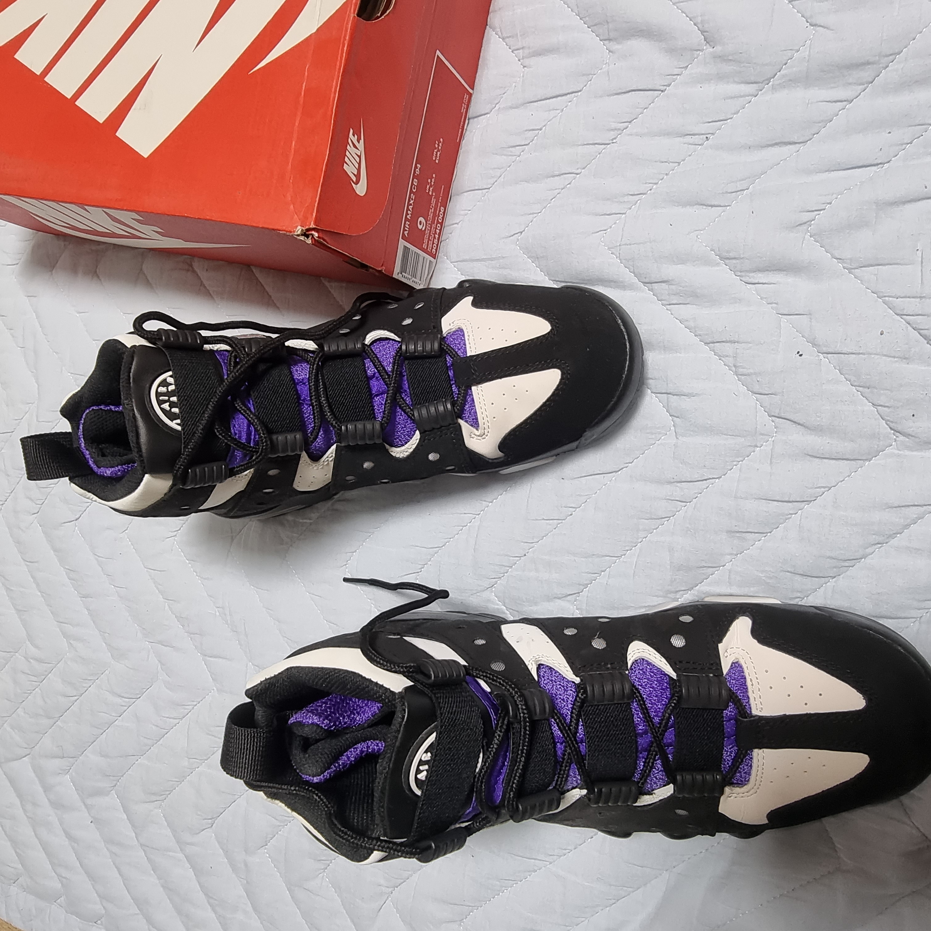 Nike Air Max 2 CB 94 Black Purple 2015 착용 스타일 - 2